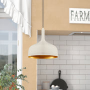 Candeeiro de Teto Escandinavo, Corpo em Metal Branco, 30 x 30 cm, Altura 126 cm, E27 Máx. 40 W, Cabo de 90 cm | Iluminação Elegante para Espaços Modernos