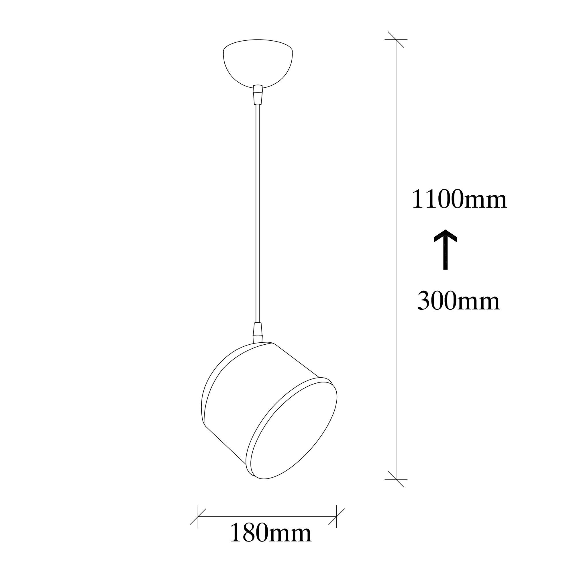 Candeeiro de Teto Industrial Escandinavo, Corpo em Metal Preto, 18 x 18 cm, Altura 110 cm, Soquete E27 Máx. 40 W, Cabo de 90 cm | Iluminação Elegante para Espaços Modernos