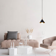 Candeeiro de Teto preto elegante, 19 x 19 cm, altura 114 cm | Corpo de metal, E27 máx. 40 W | Design escandinavo glamoroso, perfeito para interiores modernos