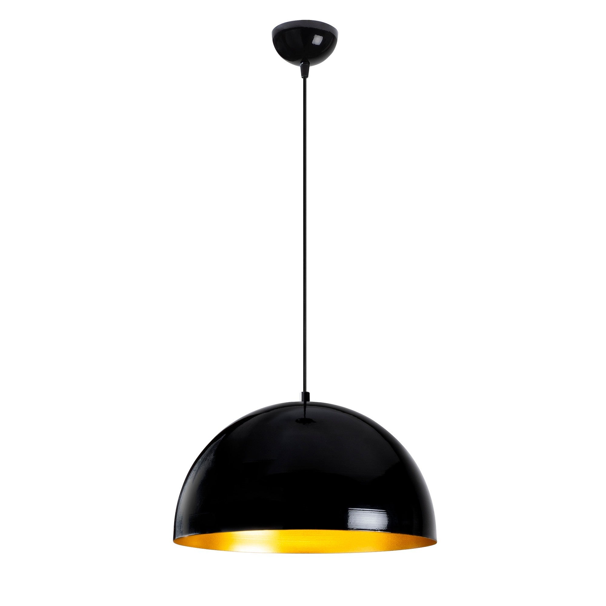 Candeeiro de Teto Industrial Escandinavo, Corpo em Metal Preto, 40 x 40 cm, Altura 116 cm, Soquete E27 Máx. 40 W, Cabo de 90 cm | Iluminação Elegante para Espaços Modernos