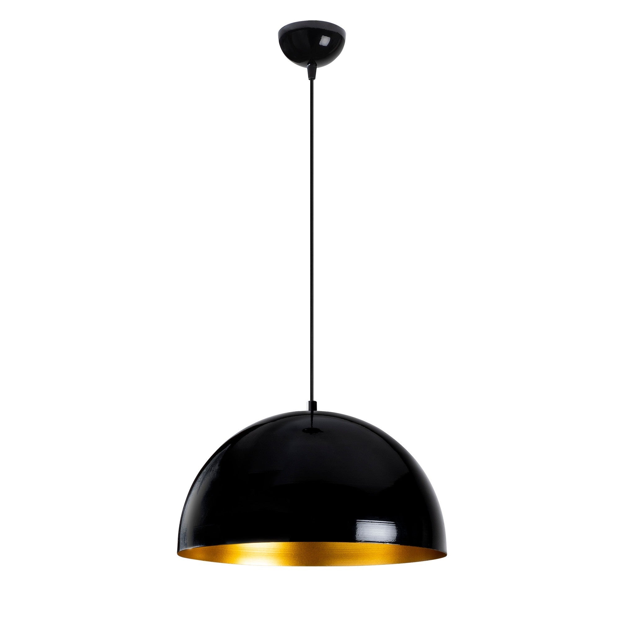 Candeeiro de Teto Industrial Escandinavo, Corpo em Metal Preto, 40 x 40 cm, Altura 116 cm, Soquete E27 Máx. 40 W, Cabo de 90 cm | Iluminação Elegante para Espaços Modernos