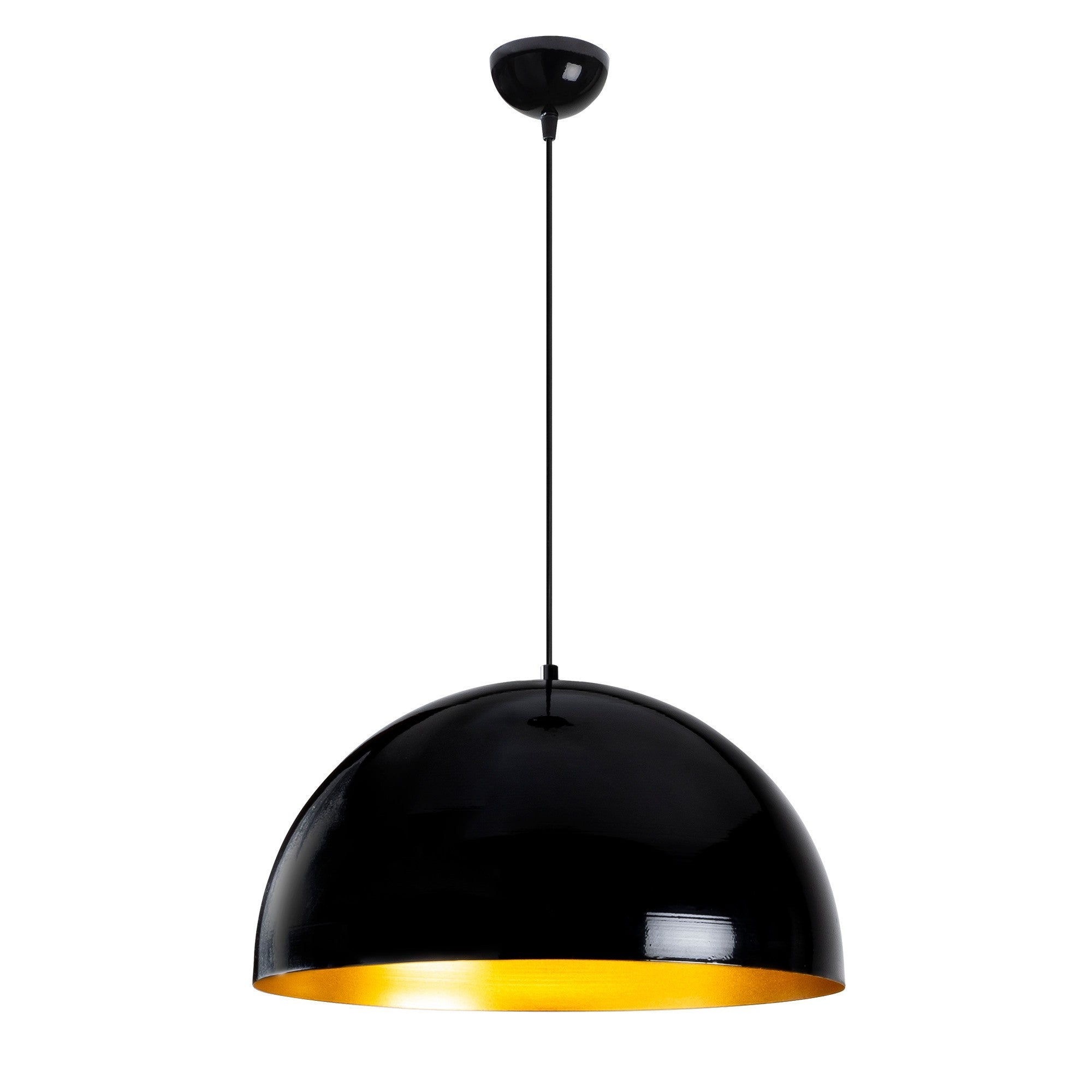 Candeeiro de Teto Industrial Escandinavo, Corpo em Metal Preto, 50 x 50 cm, Altura 121 cm, E27 Máx. 40 W, Cabo de 90 cm | Iluminação Elegante para Espaços Modernos