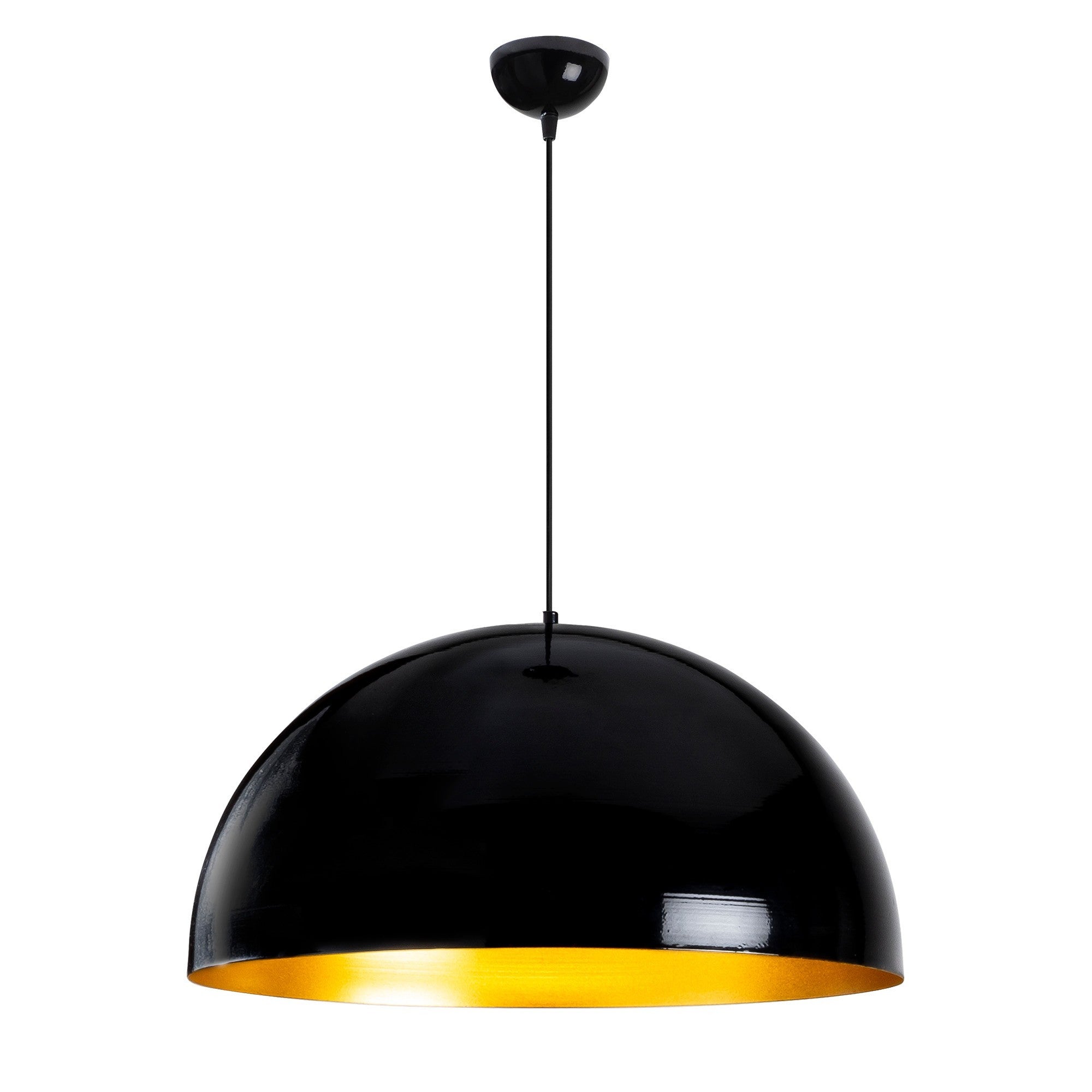 Candeeiro de Teto Industrial Escandinavo, Corpo em Metal Preto, 60 x 60 cm, Altura 126 cm, E27 máx. 40 W, Cabo de 90 cm | Iluminação Elegante para Espaços Modernos