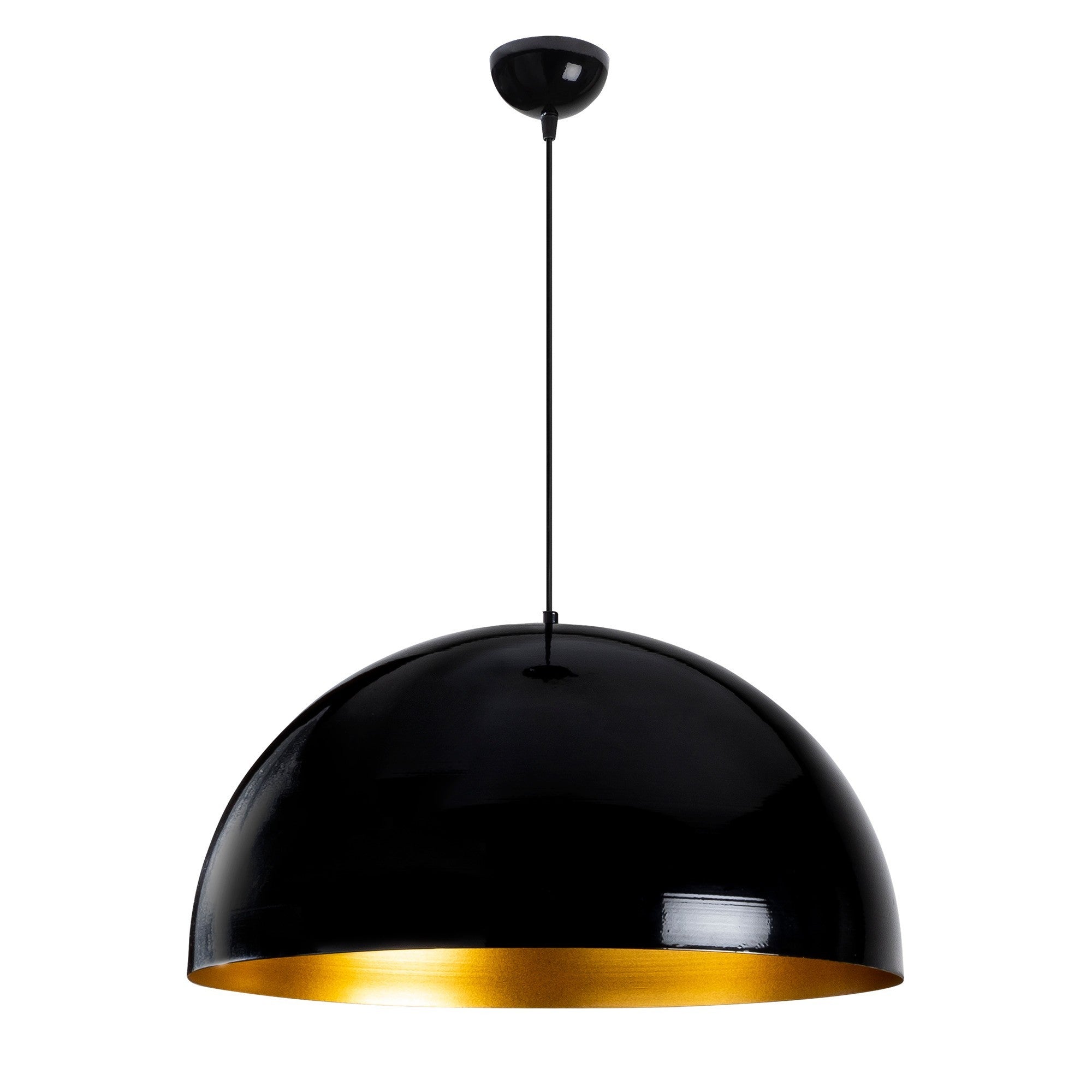 Candeeiro de Teto Industrial Escandinavo, Corpo em Metal Preto, 60 x 60 cm, Altura 126 cm, E27 máx. 40 W, Cabo de 90 cm | Iluminação Elegante para Espaços Modernos
