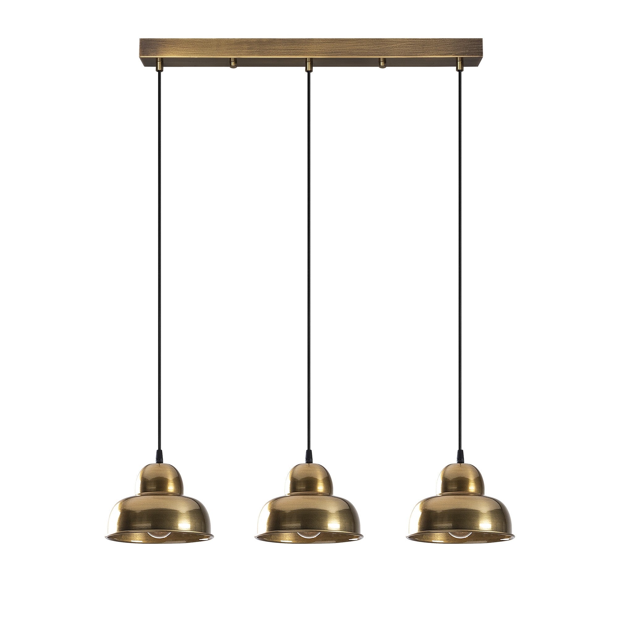 Candeeiro de Teto Vintage Elegante, Corpo de Ferro, 70 x 40 cm, Altura 111 cm | Ajustável, 3 x E27 Máx. 40 W | Design Escandinavo Glamouroso para Espaços Modernos