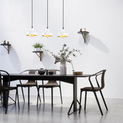 Candeeiro de Teto Escandinavo, Corpo de Metal, 59 x 19 cm, Altura: 108 cm, Ajustável, 3 x E27 Máx. 40 W, Design Branco Elegante para Espaços Modernos, IP20