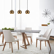 Candeeiro de Teto Escandinavo Elegante, Corpo em Metal Vintage, 65 x 15 cm, Altura 111 cm, Ajustável, 3 x E27 Máx. 40 W, IP20 | Perfeito para Decoração Glamourosa