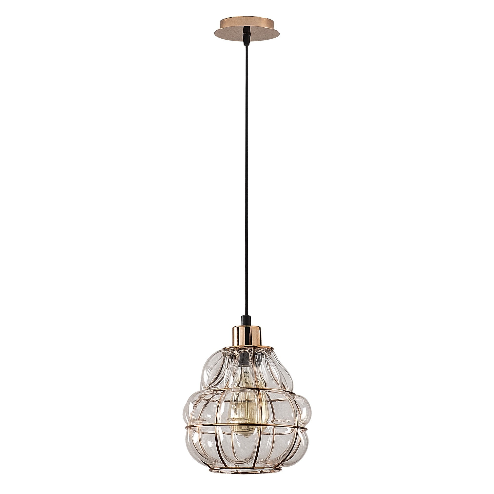 Candeeiro de Teto escandinavo Glam, corpo de metal cobre, 20 cm de diâmetro, 111 cm de altura, ajustável, soquete E27, iluminação elegante para espaços modernos