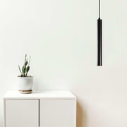 Candeeiro de Teto Industrial Preto, Corpo em Metal, 92 cm de Altura, Ajustável, Soquete E14, LED Máx. 40 W, IP20 | Design Escandinavo para Espaços Modernos