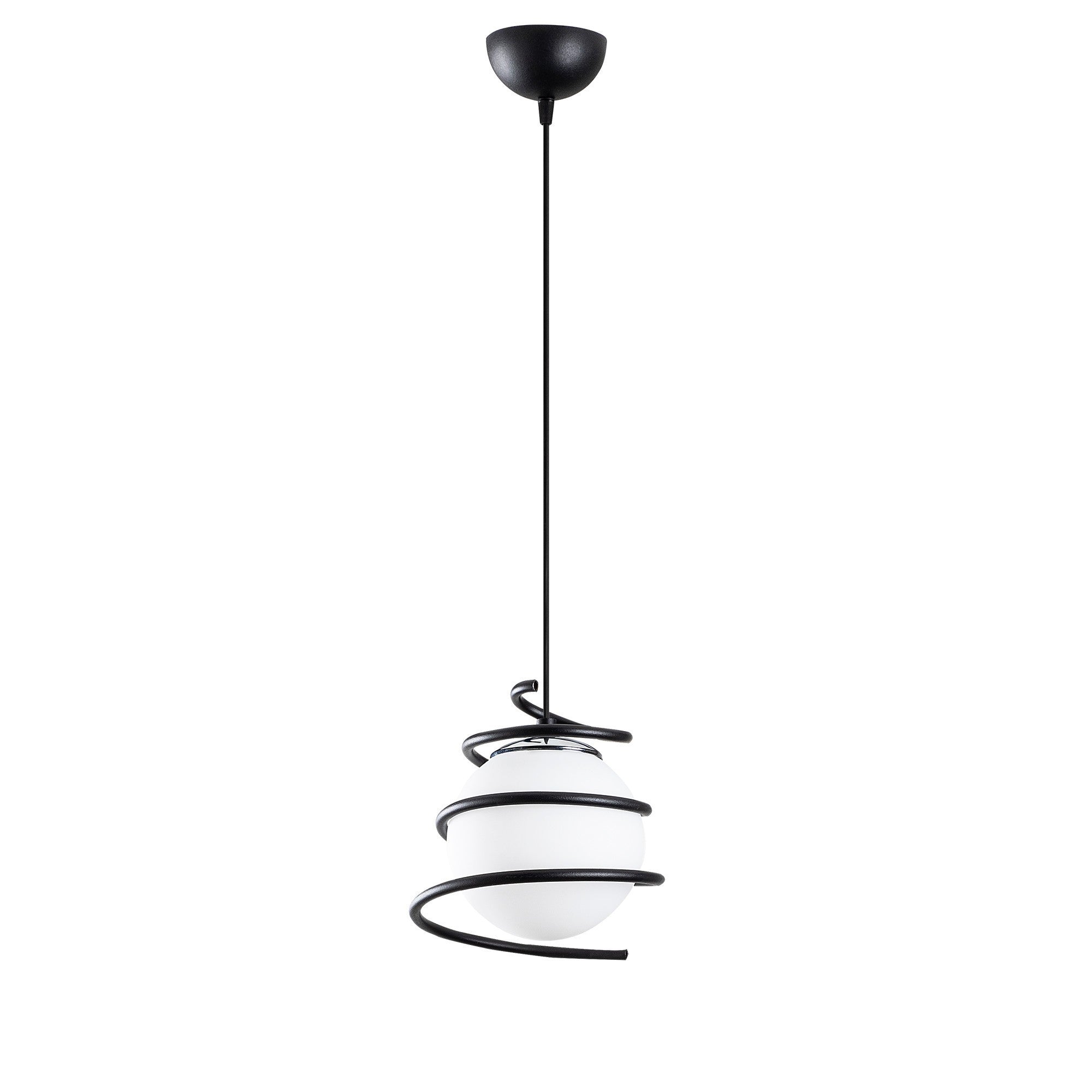 Candeeiro de Teto Industrial Preto, 20 cm de Diâmetro, 116 cm de Altura | Altura Ajustável, Soquete E27, Potência Máxima de 40 W | Design Elegante para Casas Modernas