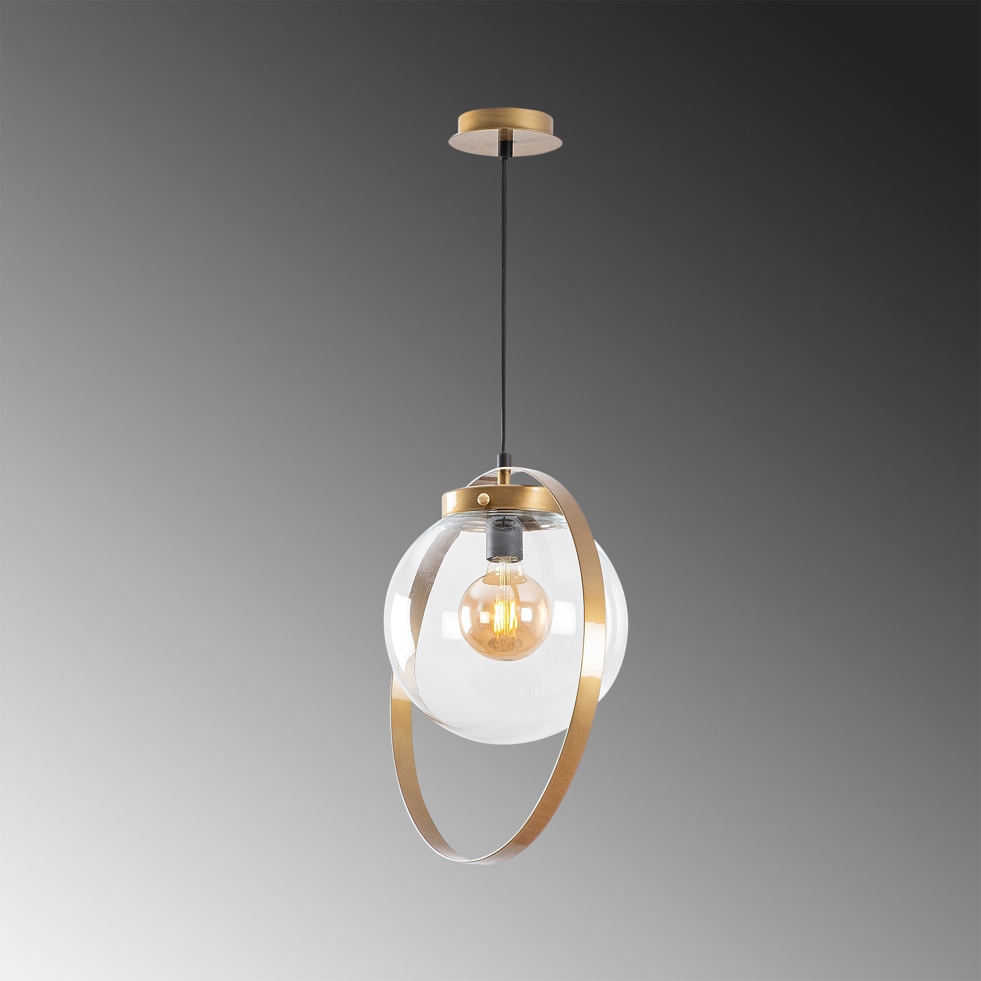 Candeeiro de Teto dourado glamoroso, corpo de metal, 40 cm de diâmetro, 125 cm de altura, ajustável, soquete E27, design elegante para espaços modernos, classificação IP20.