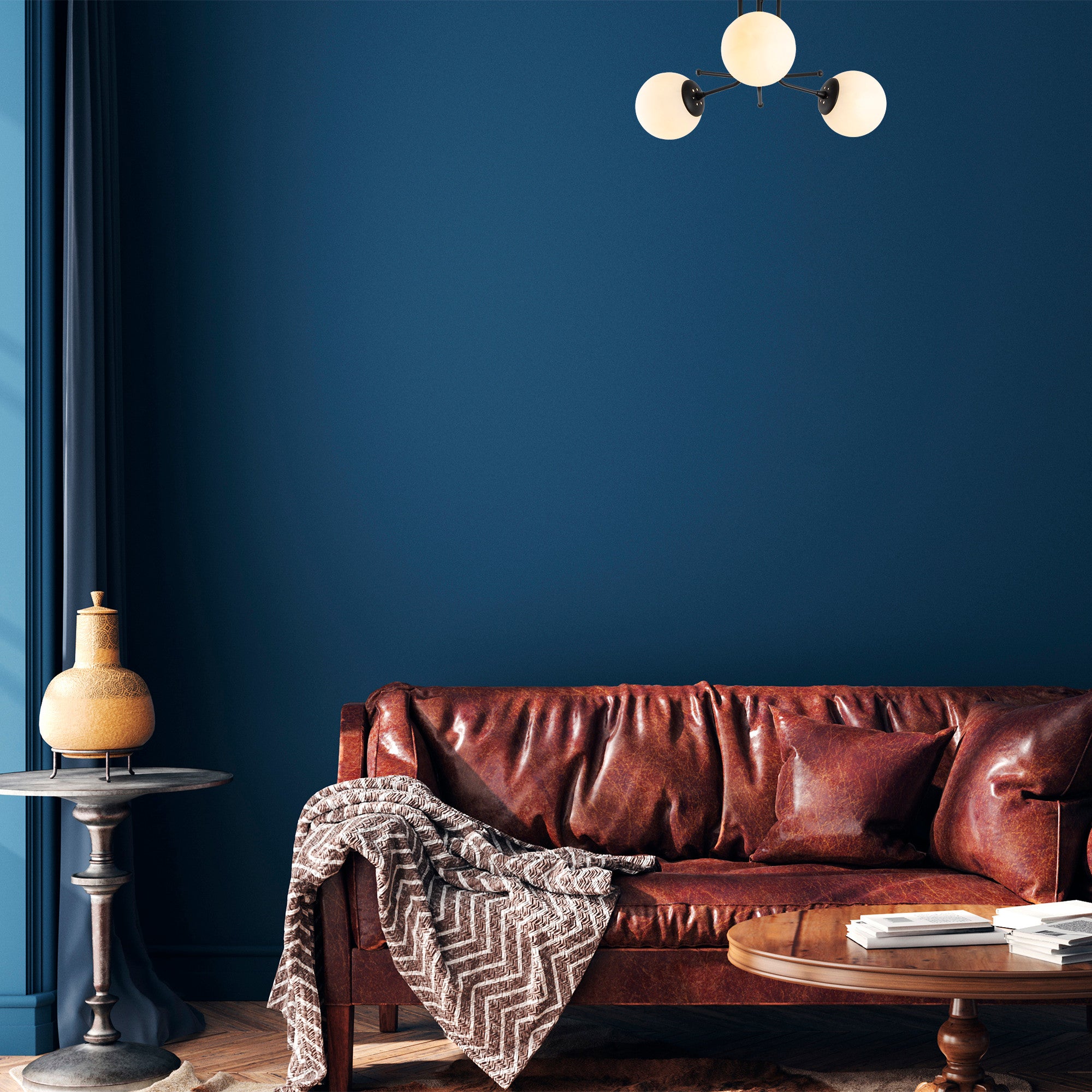 Candeeiro de Teto Industrial Escandinavo, Corpo em Metal Preto, 48 cm de Diâmetro, 34 cm de Altura | 3 x E27 Máx. 40 W | Iluminação Elegante para Espaços Modernos