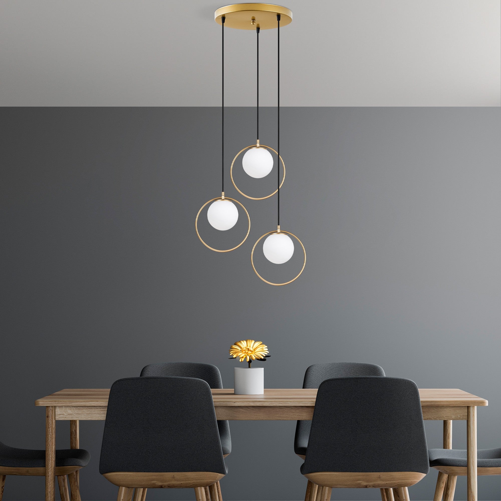 Candeeiro de Teto  - Dolunay - Ouro