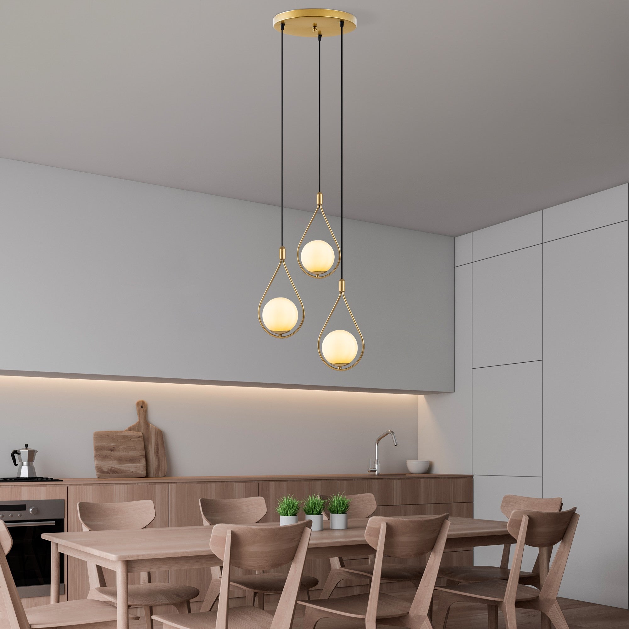 Candeeiro de Teto  - Mudonı - Ouro