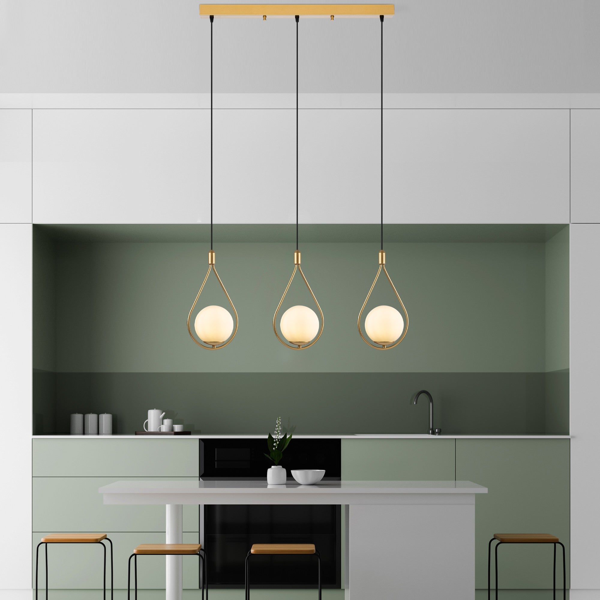 Candeeiro de Teto  - Mudonı - Ouro