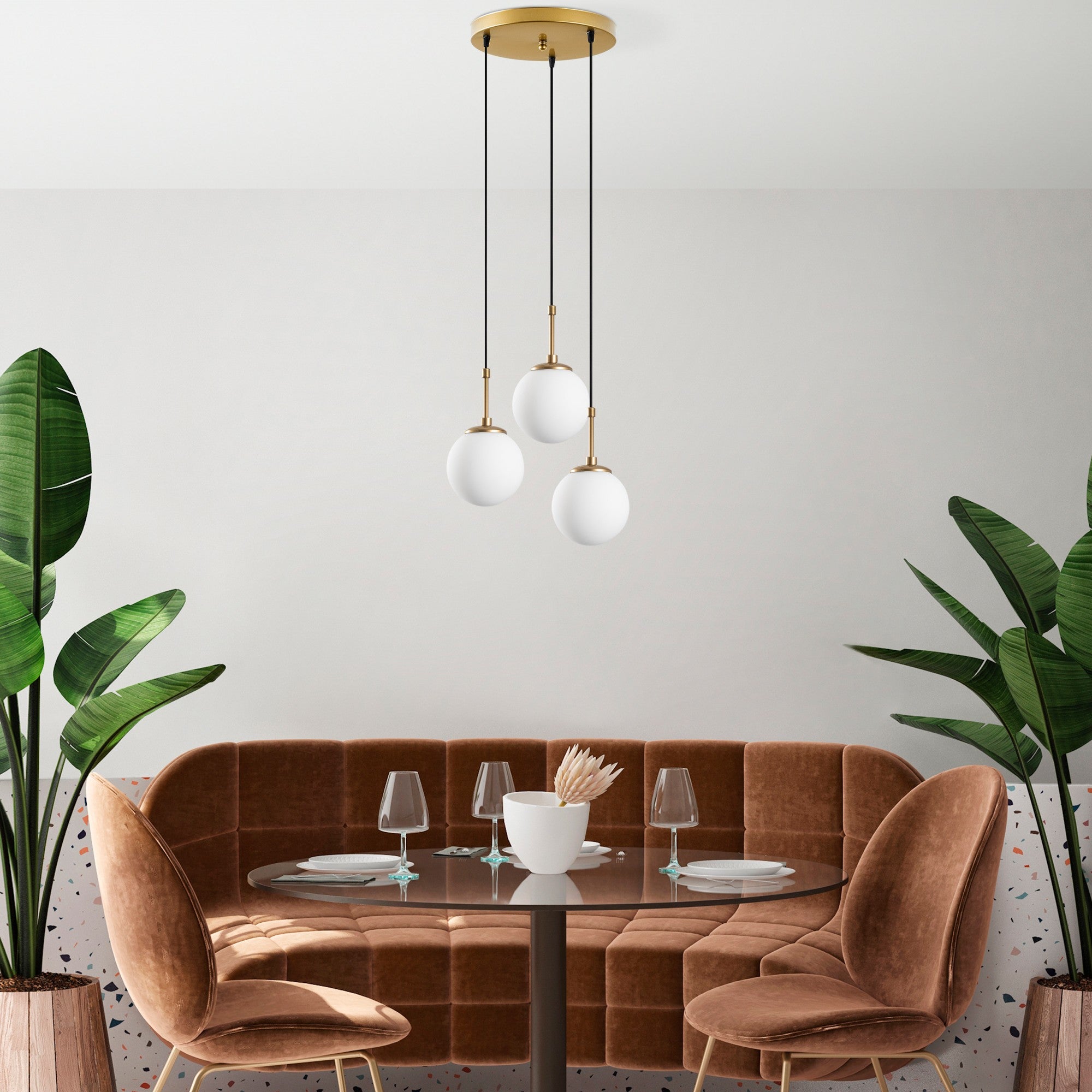 Candeeiro de Teto  - Orbıtal - Ouro