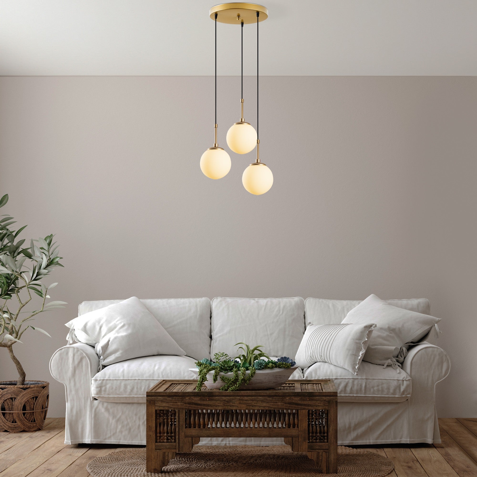 Candeeiro de Teto  - Orbıtal - Ouro