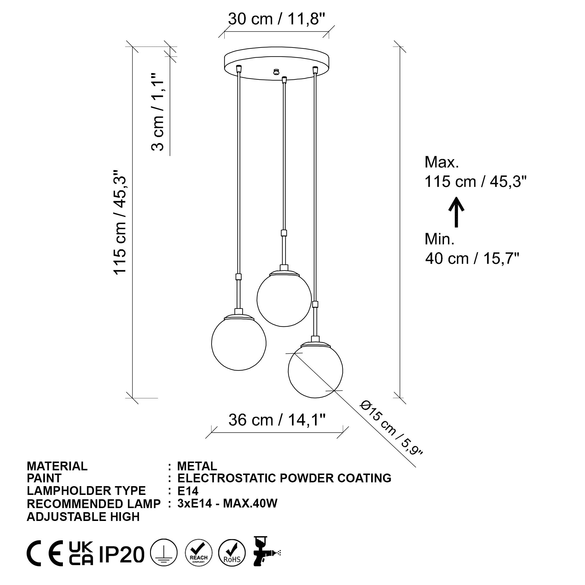 Candeeiro de Teto  - Orbıtal - Ouro