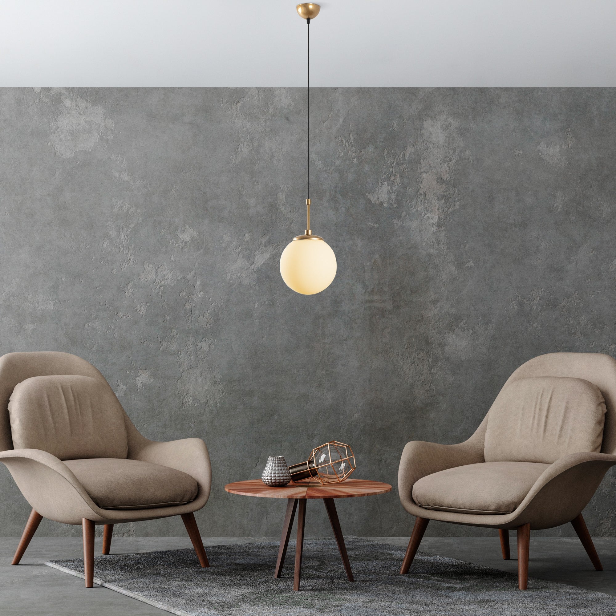 Candeeiro de Teto  - Orbıtal - Ouro