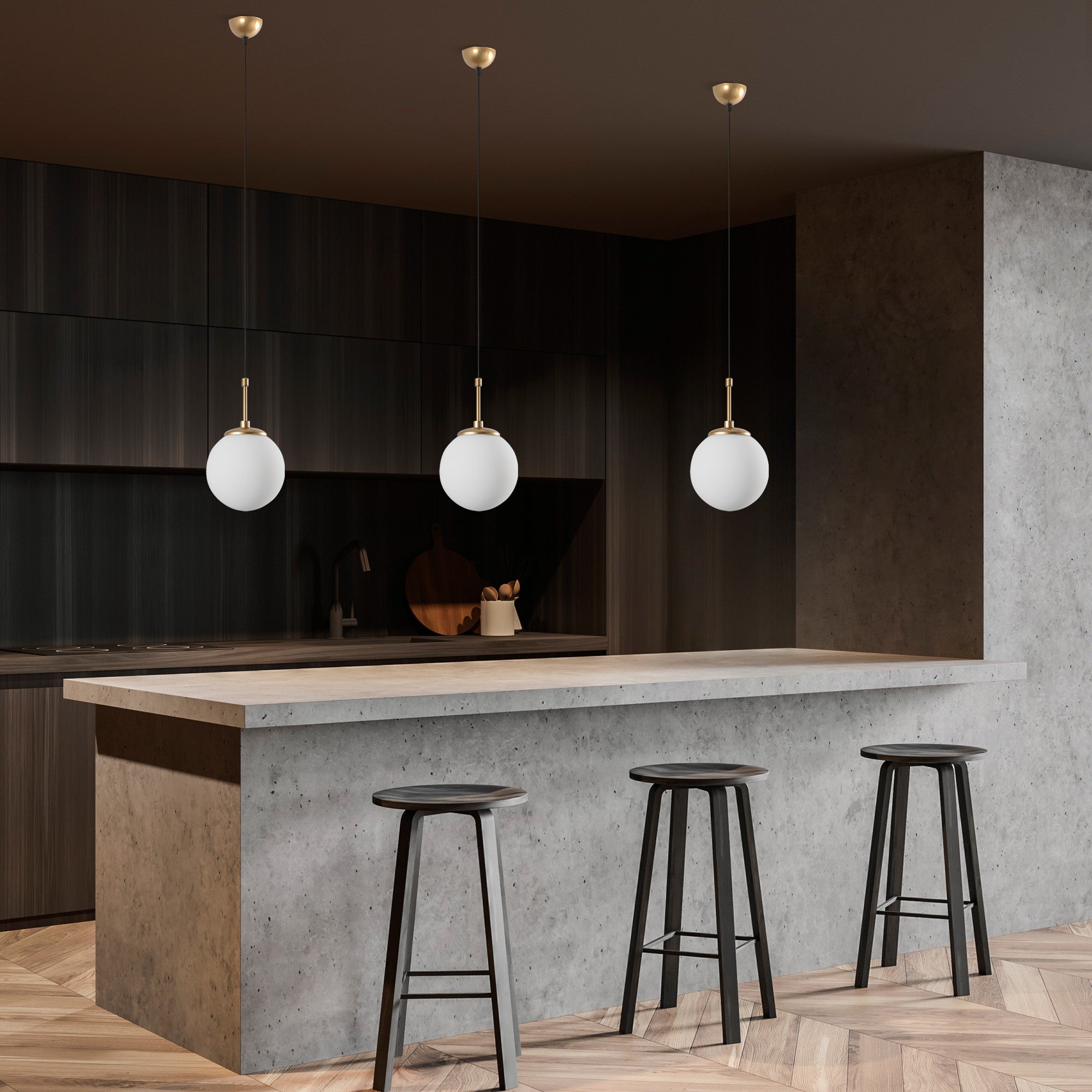 Candeeiro de Teto  - Orbıtal - Ouro