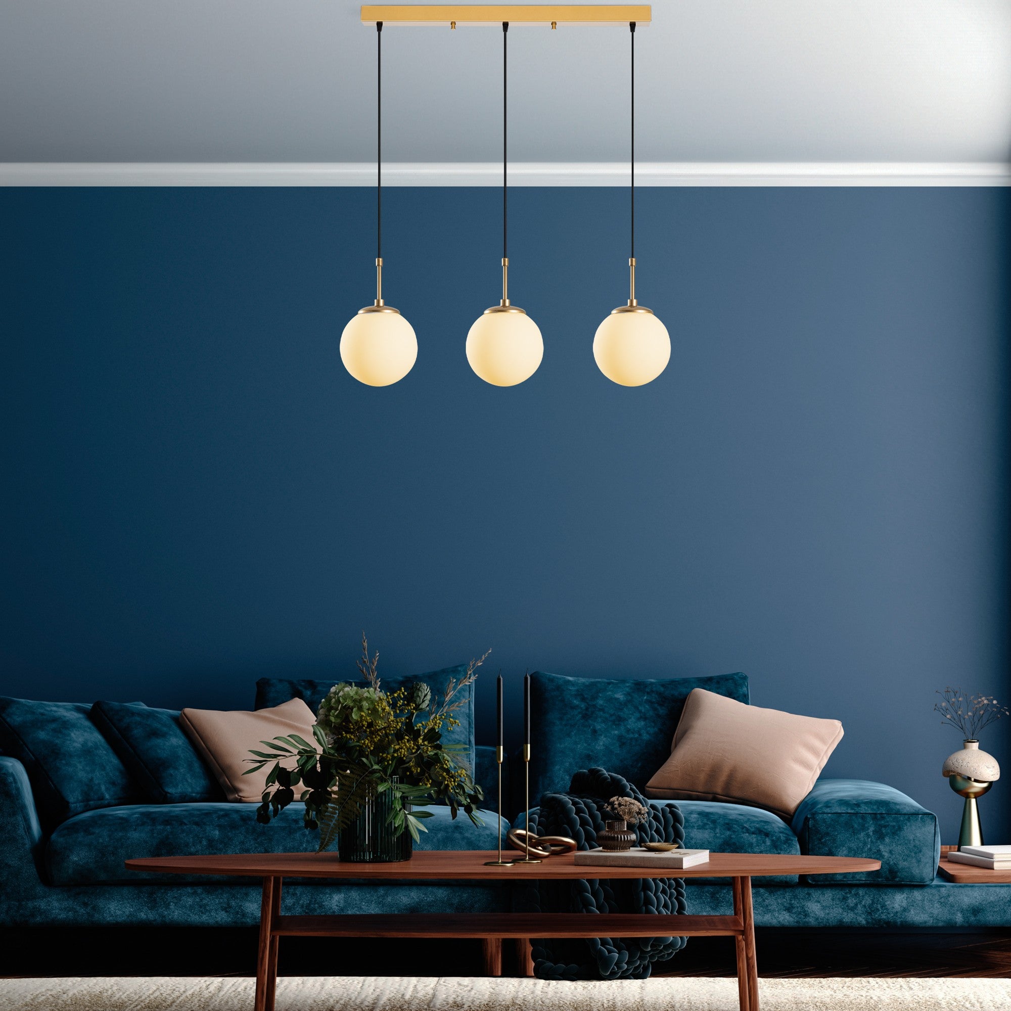 Candeeiro de Teto  - Orbıtal - Ouro