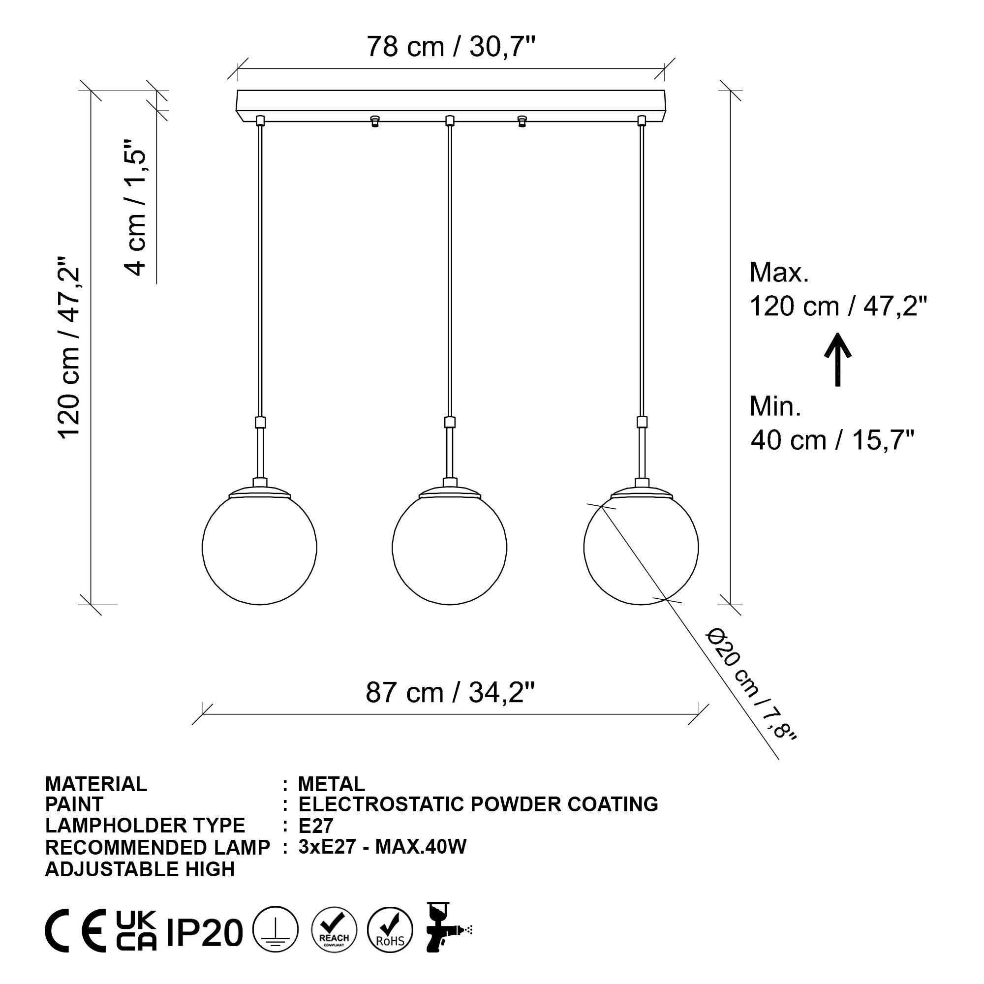 Candeeiro de Teto  - Orbıtal - Ouro