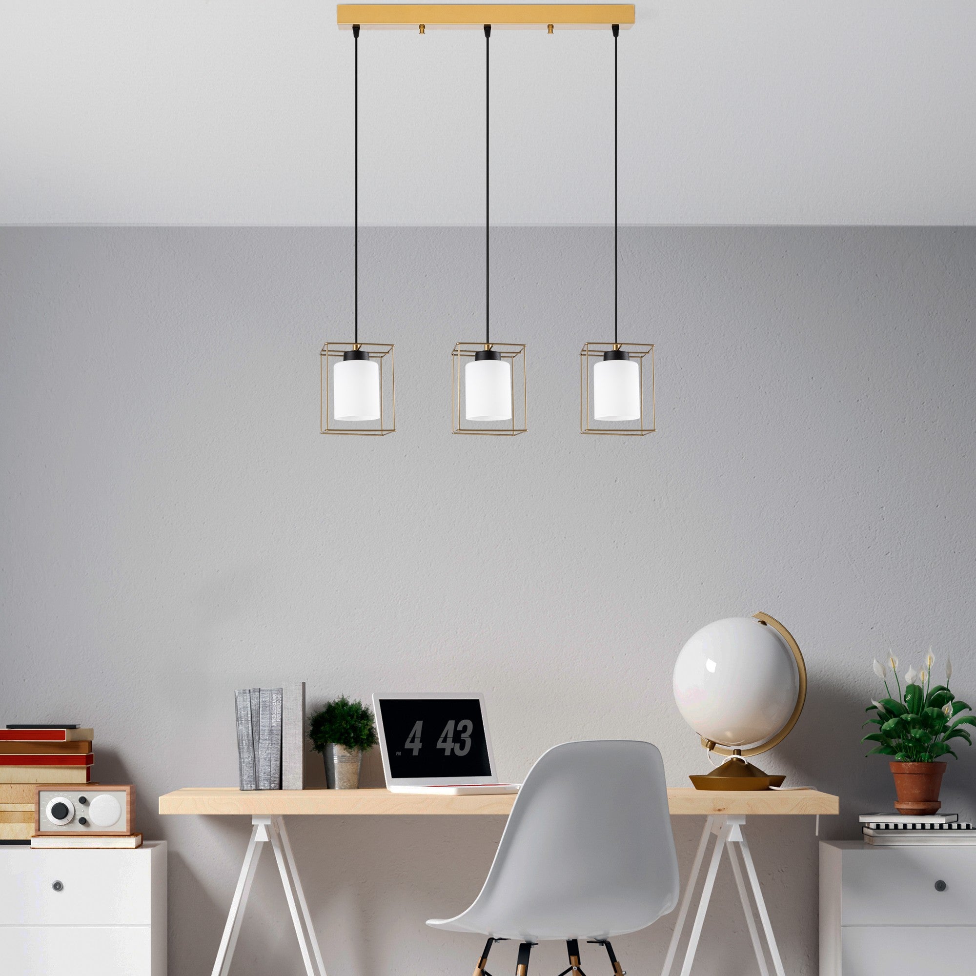 Candeeiro de Teto  - Swank - Ouro