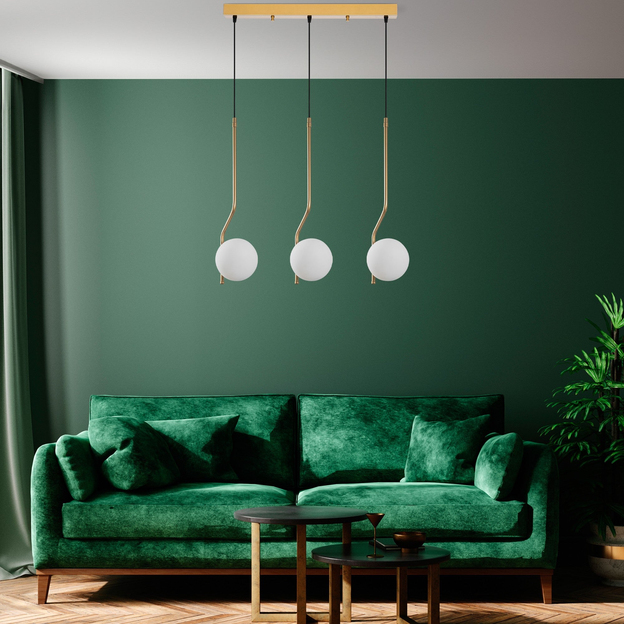 Candeeiro de Teto  - Tulıp - Ouro