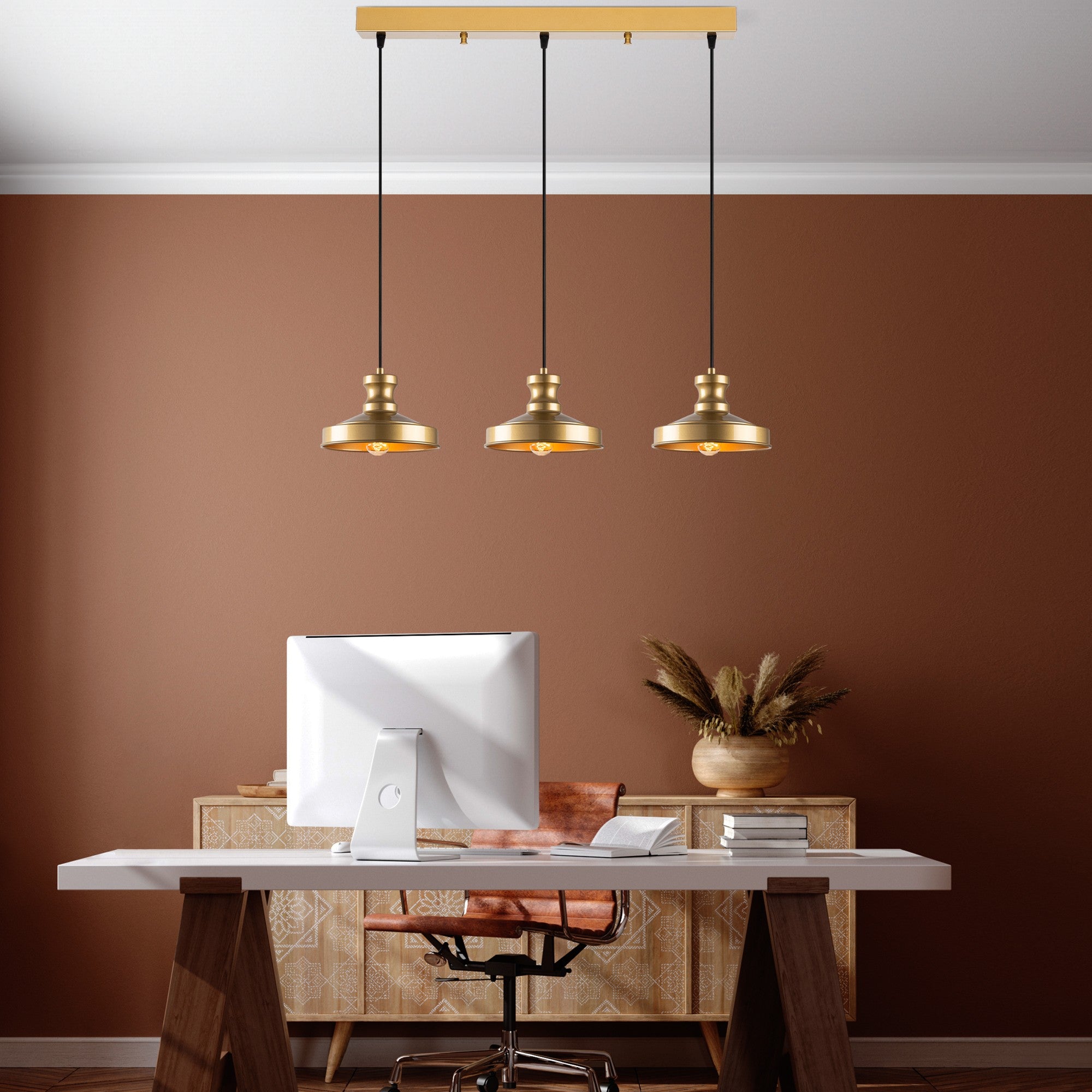 Candeeiro de Teto  - Gullu - Ouro