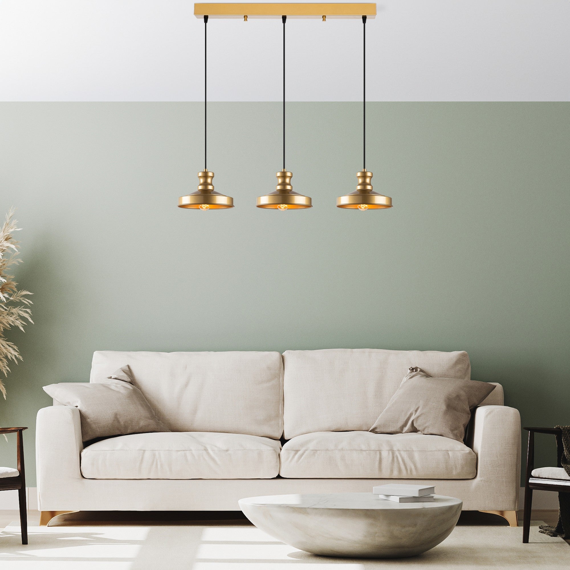 Candeeiro de Teto  - Gullu - Ouro