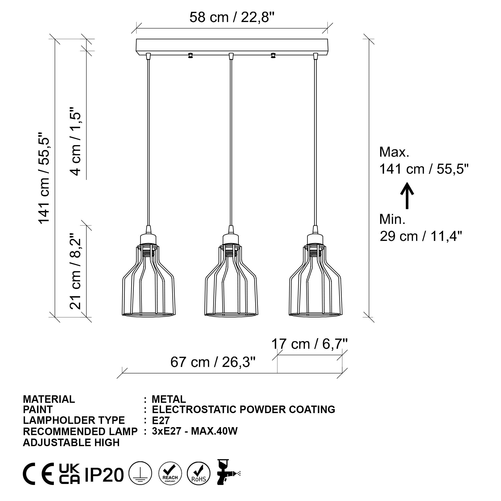 Candeeiro de Teto  - Kofı - Ouro