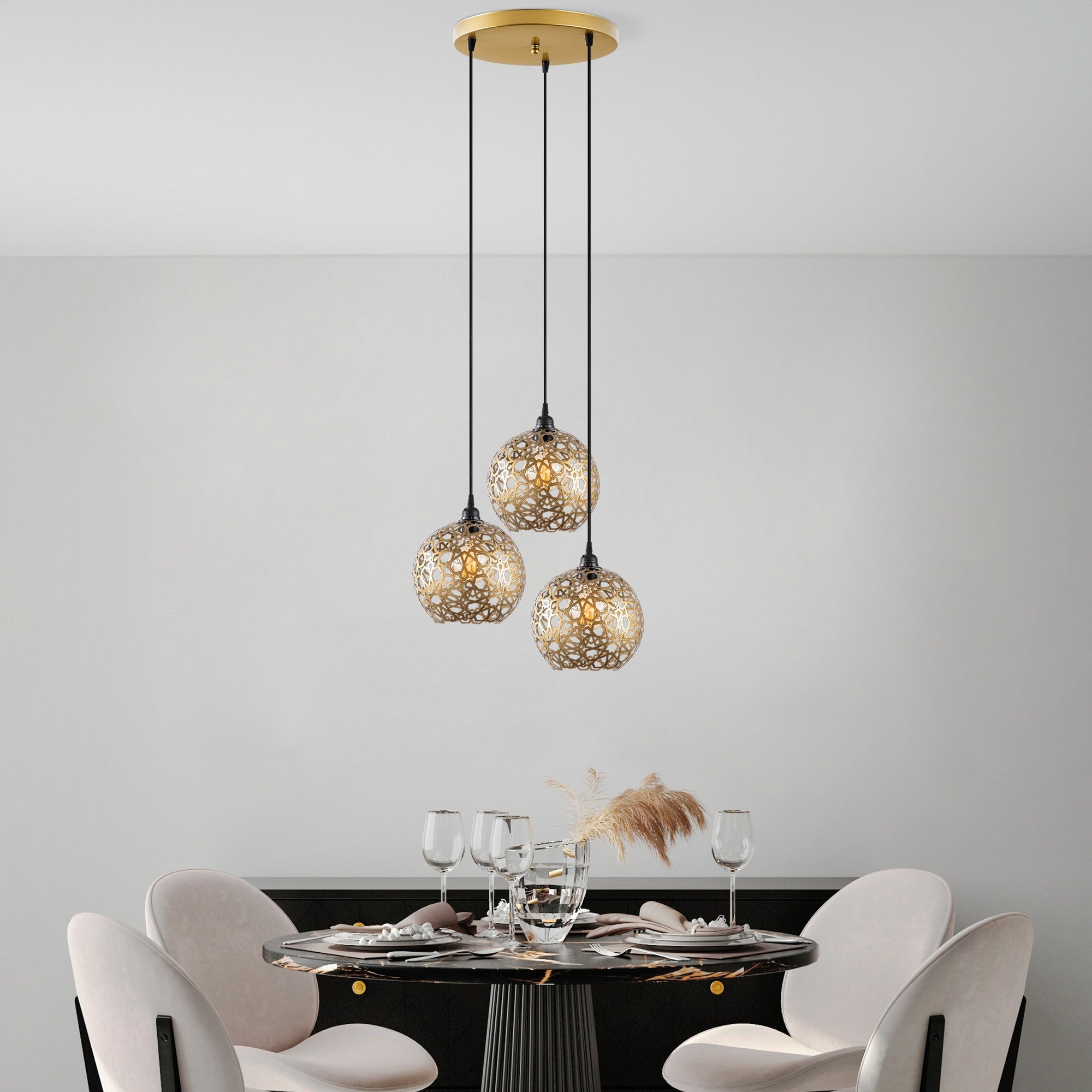 Candeeiro de Teto  - Selcuklu - Preto