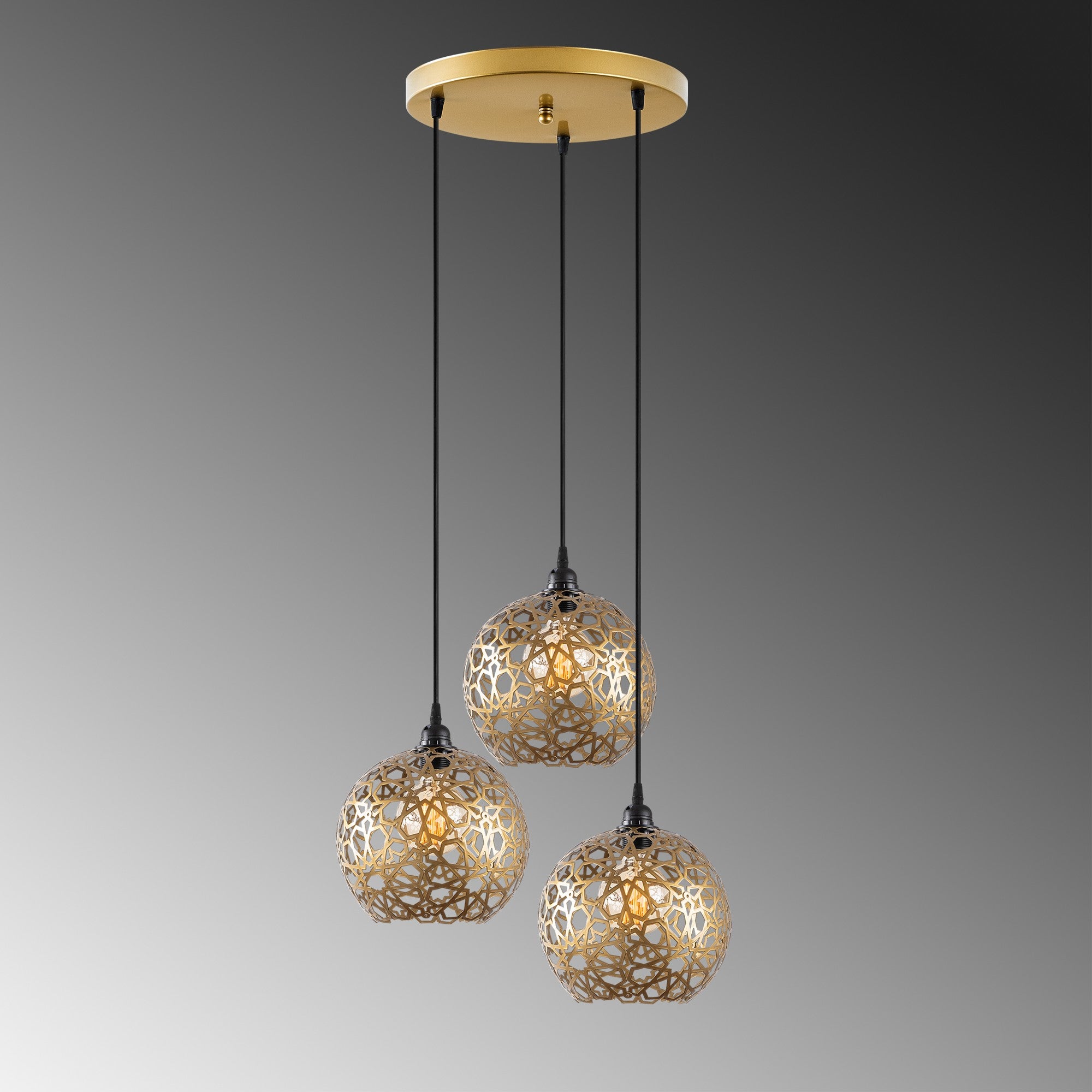 Candeeiro de Teto  - Selcuklu - Preto