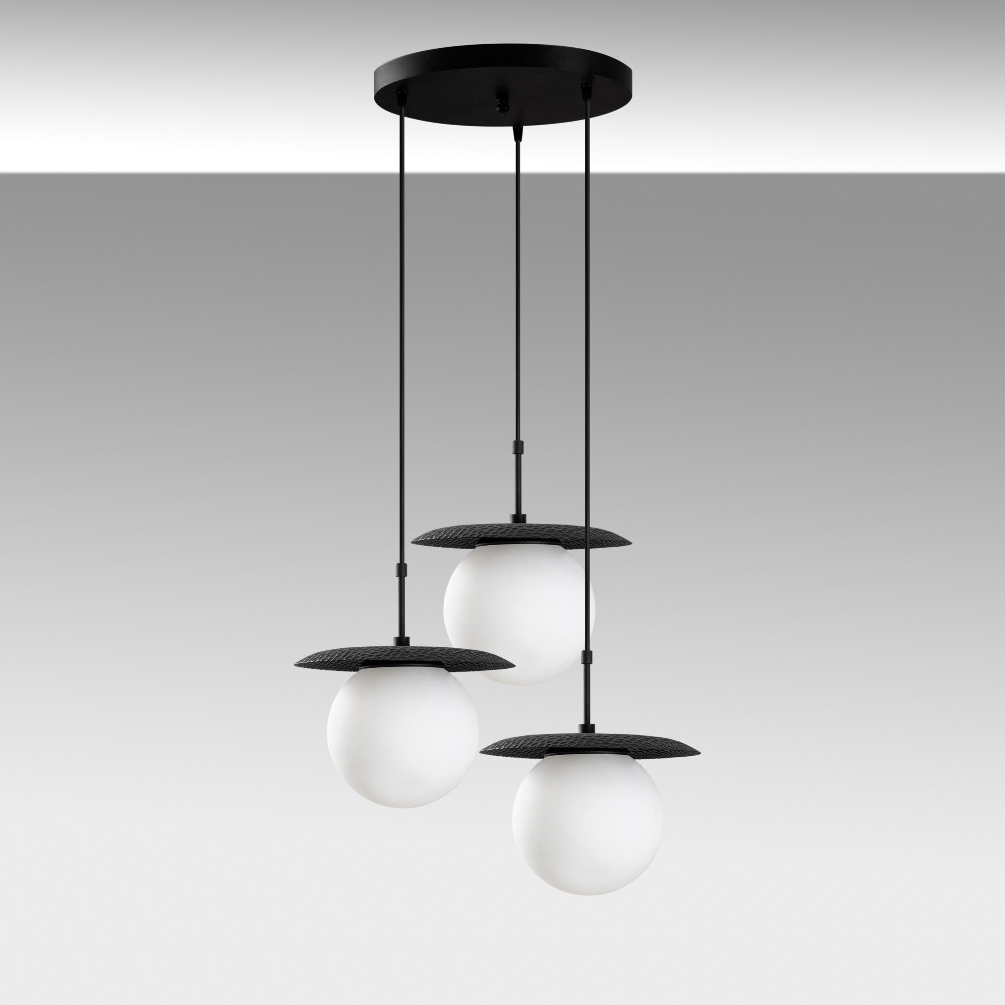 Candeeiro de Teto -Anemon-Preto