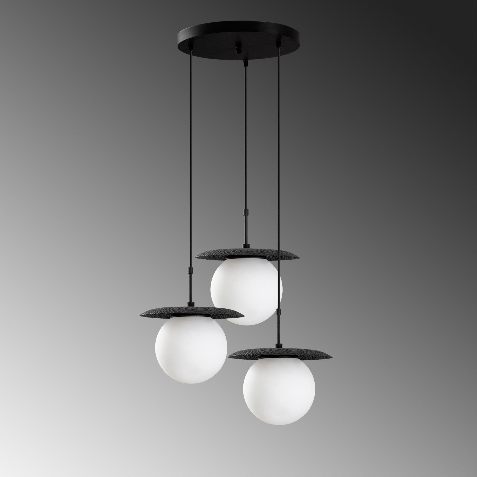 Candeeiro de Teto -Anemon-Preto