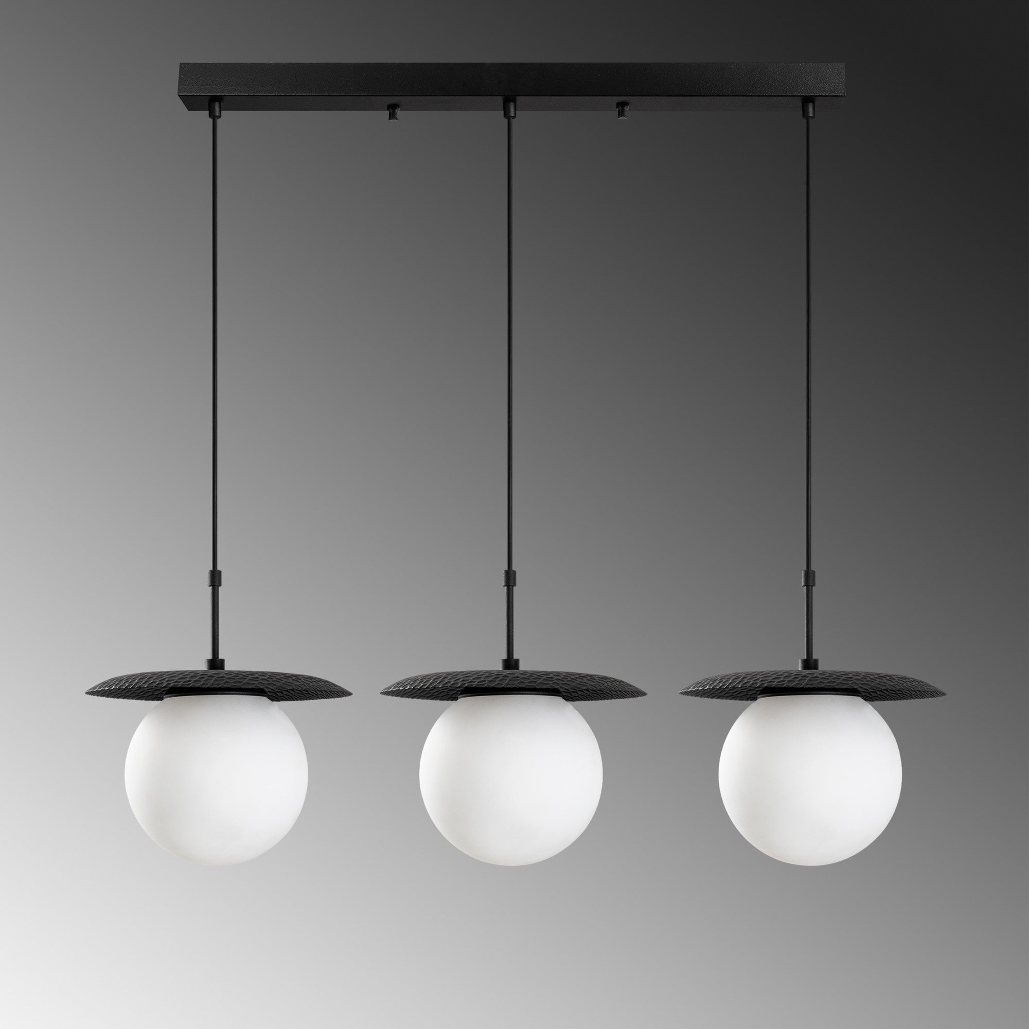 Candeeiro de Teto -Anemon-Preto