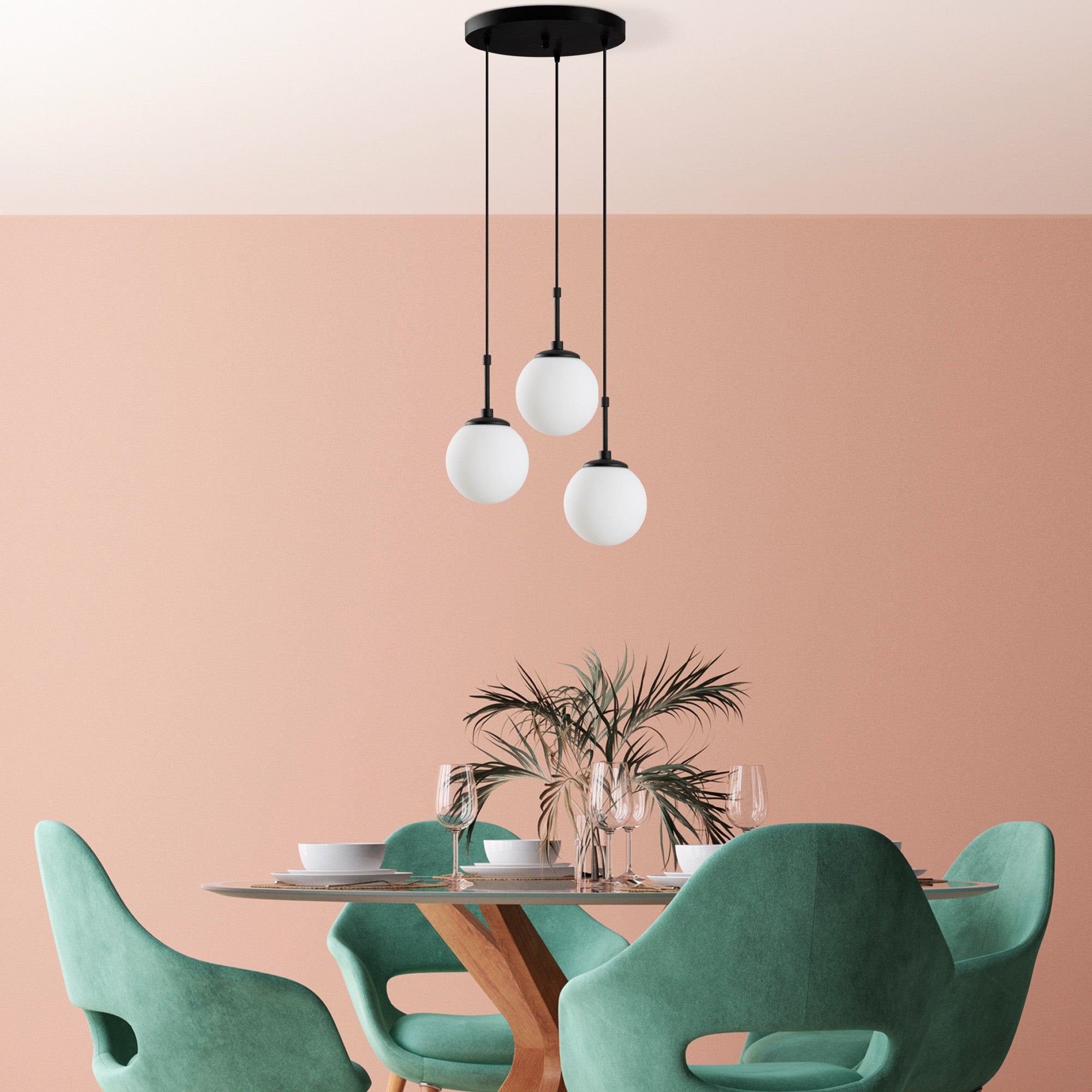 Candeeiro de Teto  - Orbıtal - Preto