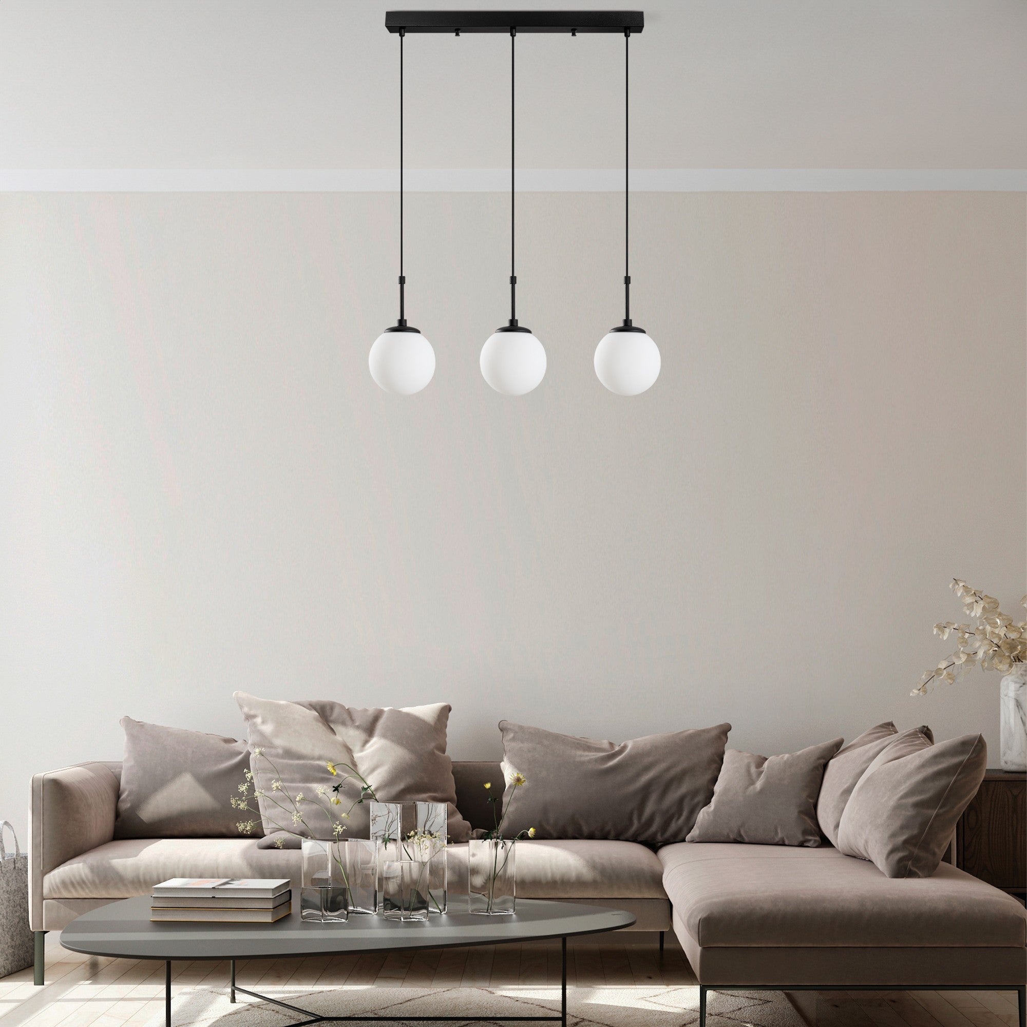 Candeeiro de Teto  - Orbıtal - Preto