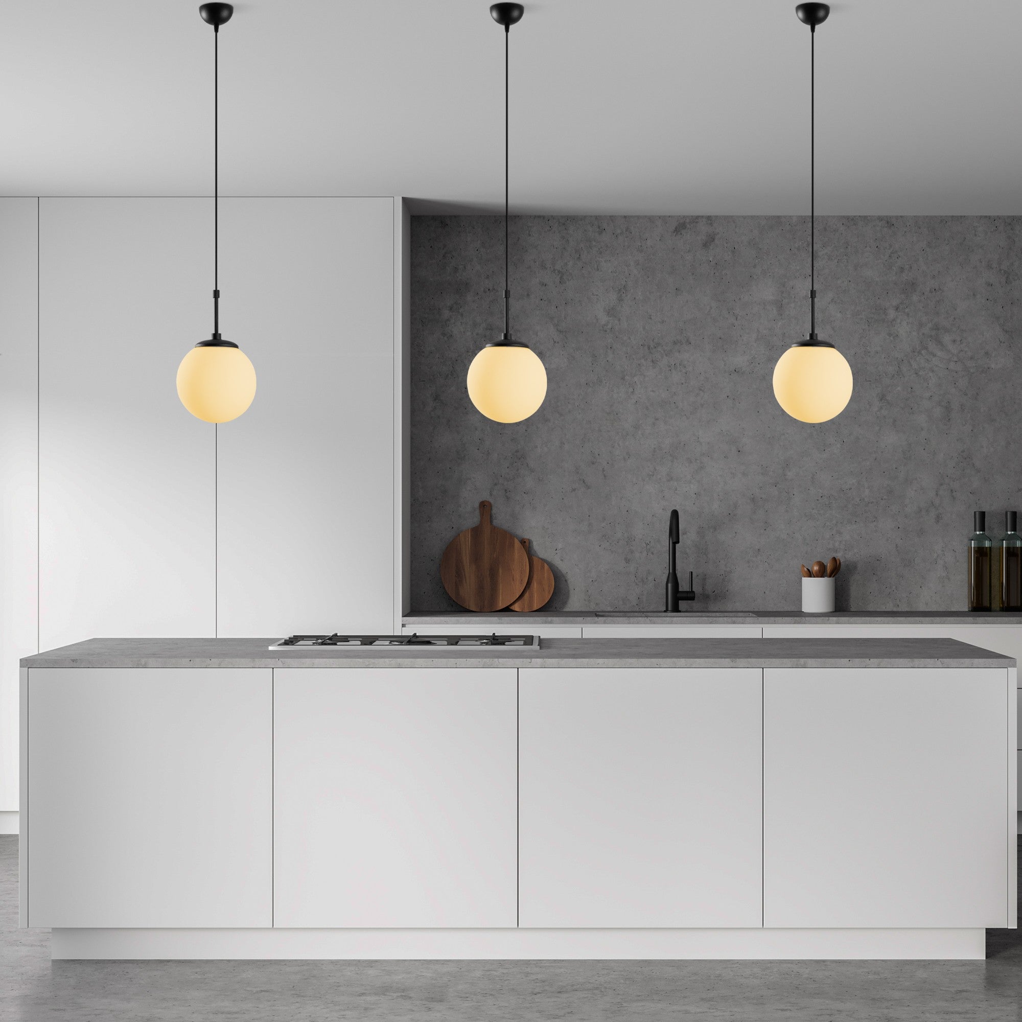 Candeeiro de Teto  - Orbıtal - Preto