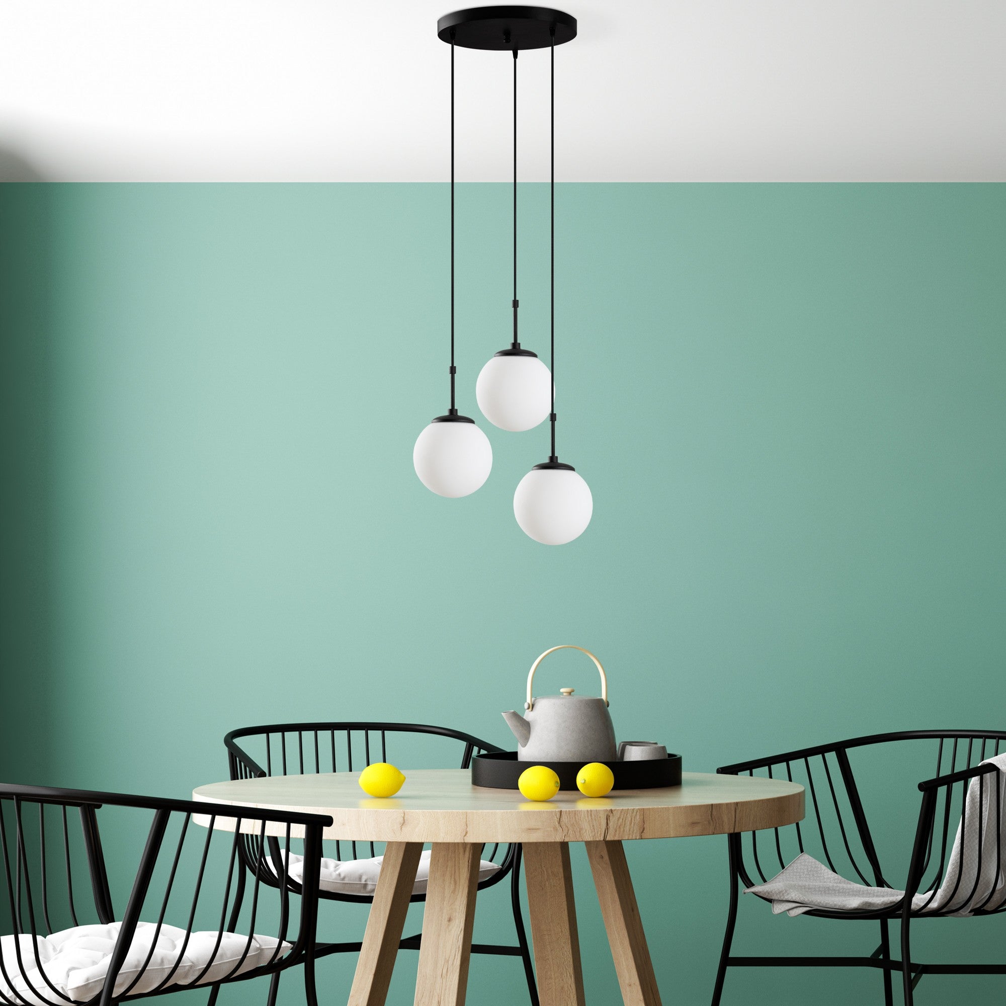 Candeeiro de Teto  - Orbıtal - Preto