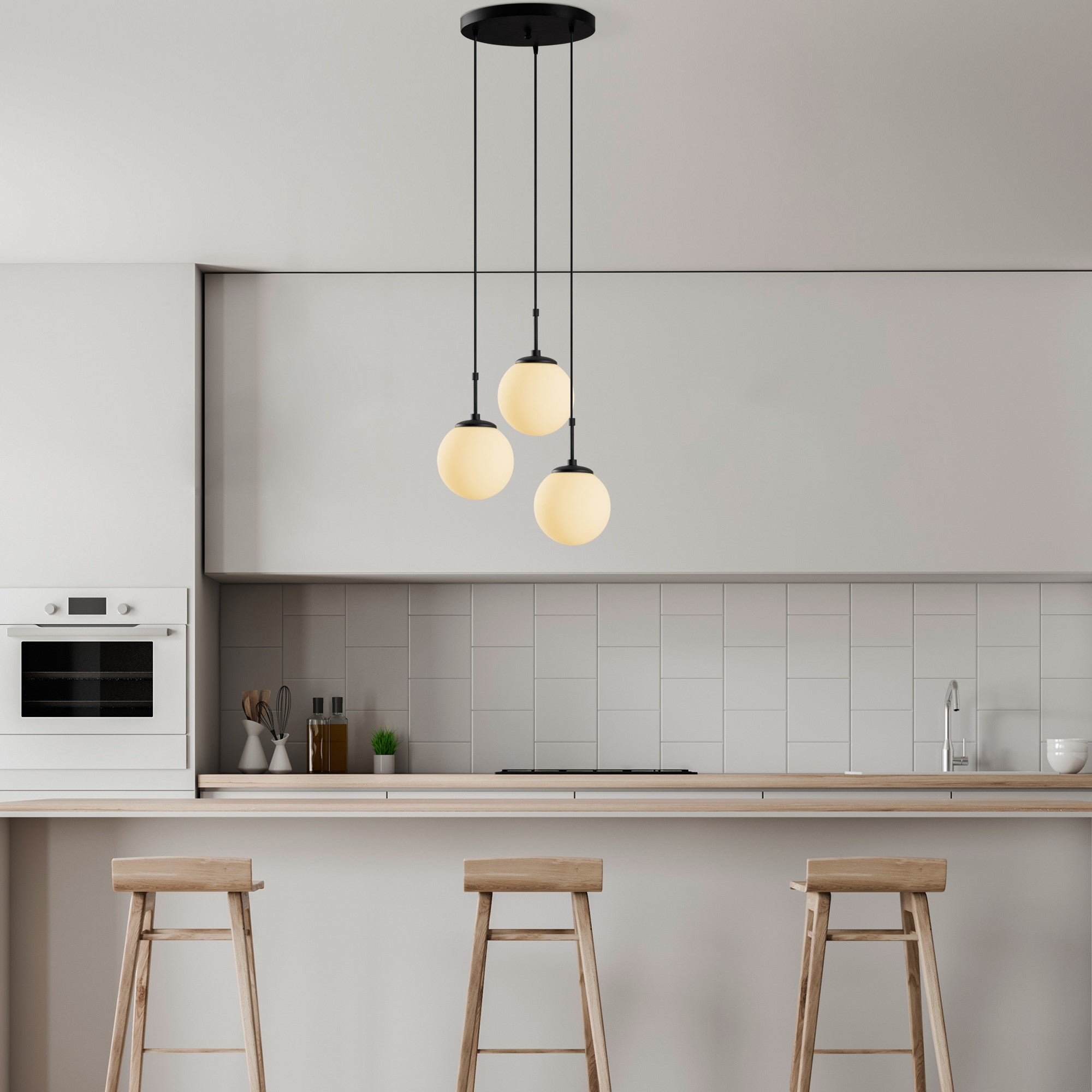 Candeeiro de Teto  - Orbıtal - Preto