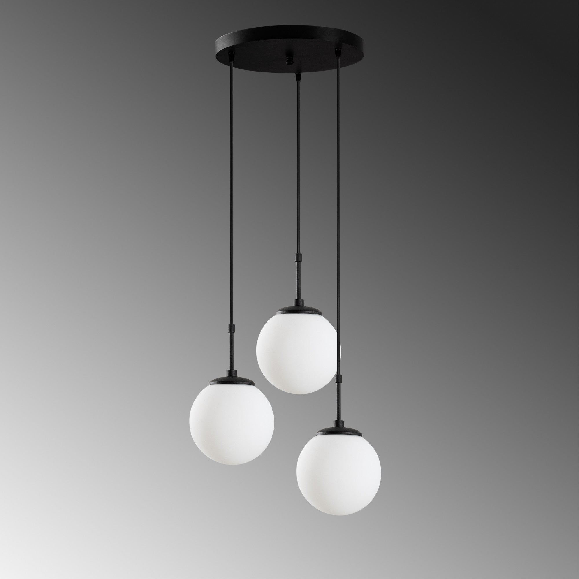 Candeeiro de Teto  - Orbıtal - Preto