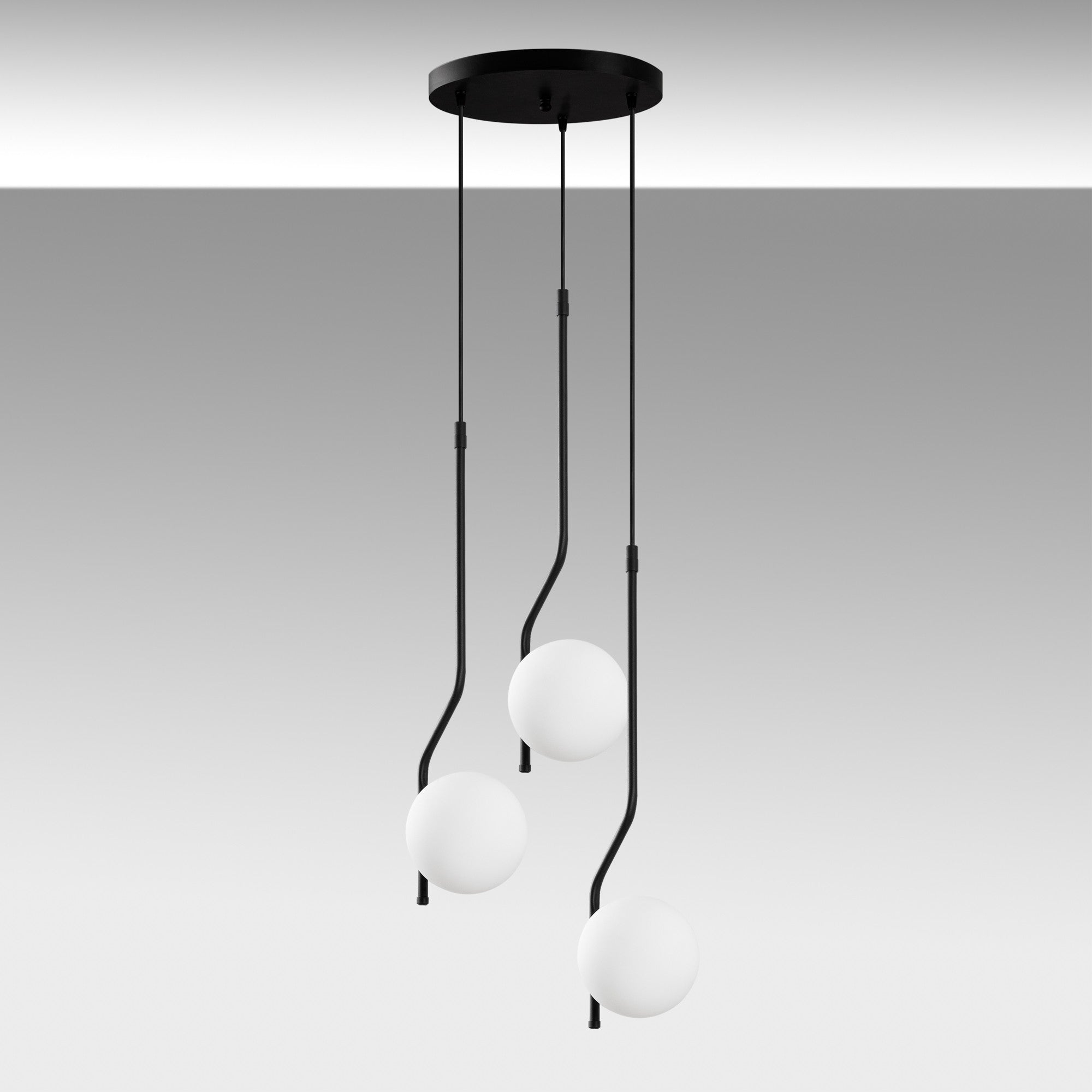 Candeeiro de Teto  - Tulıp - Preto