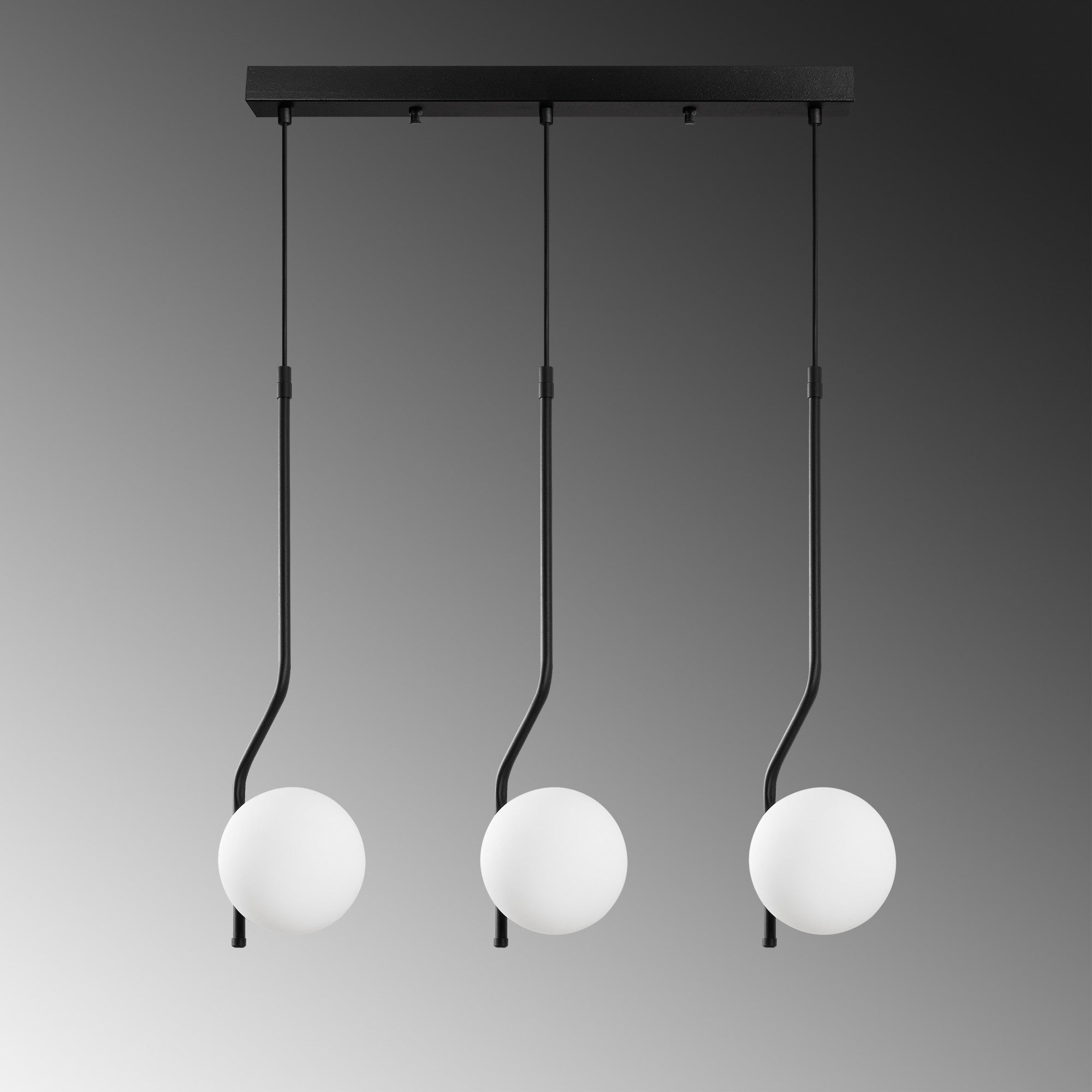 Candeeiro de Teto  - Tulıp - Preto