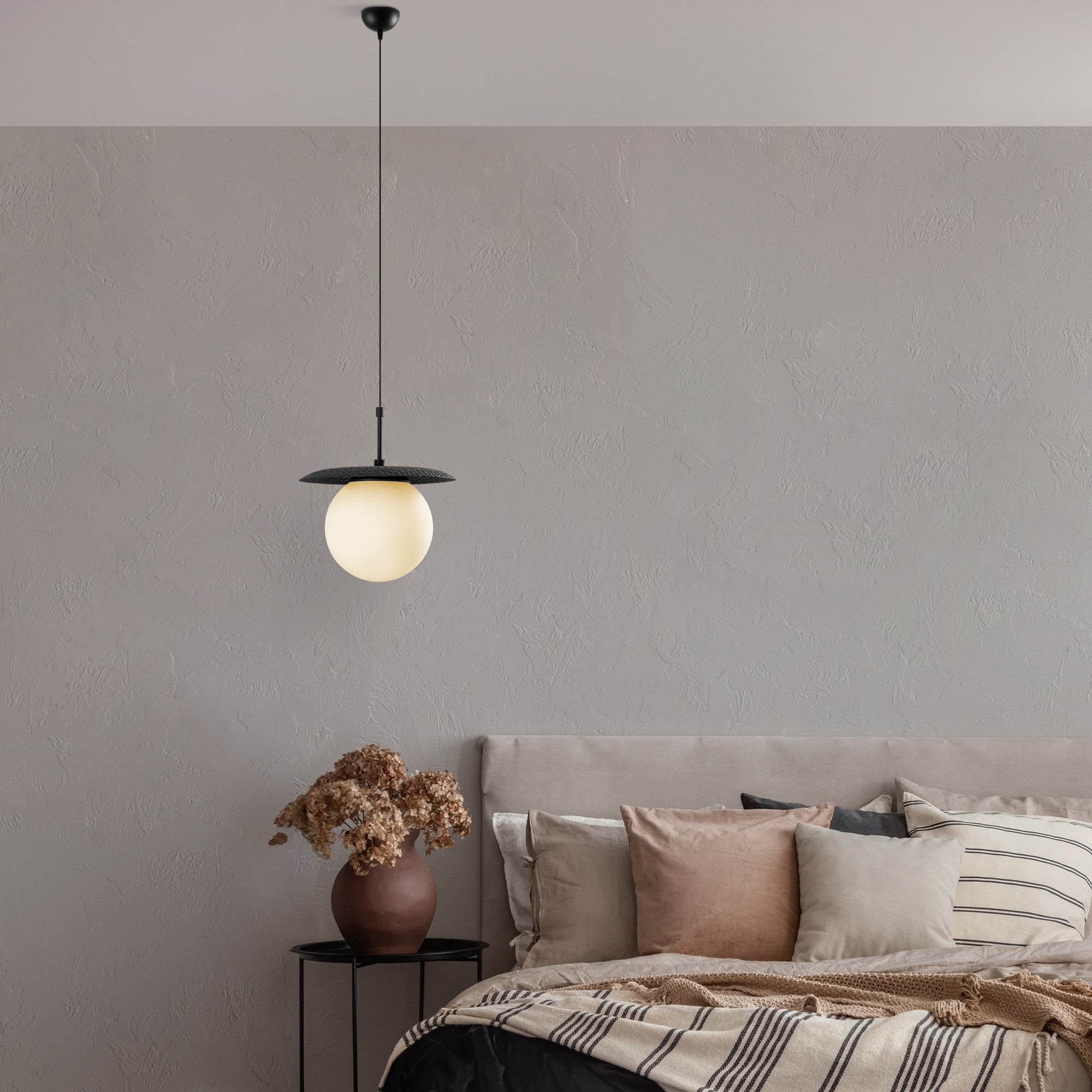 Candeeiro de Teto -Anemon-Preto