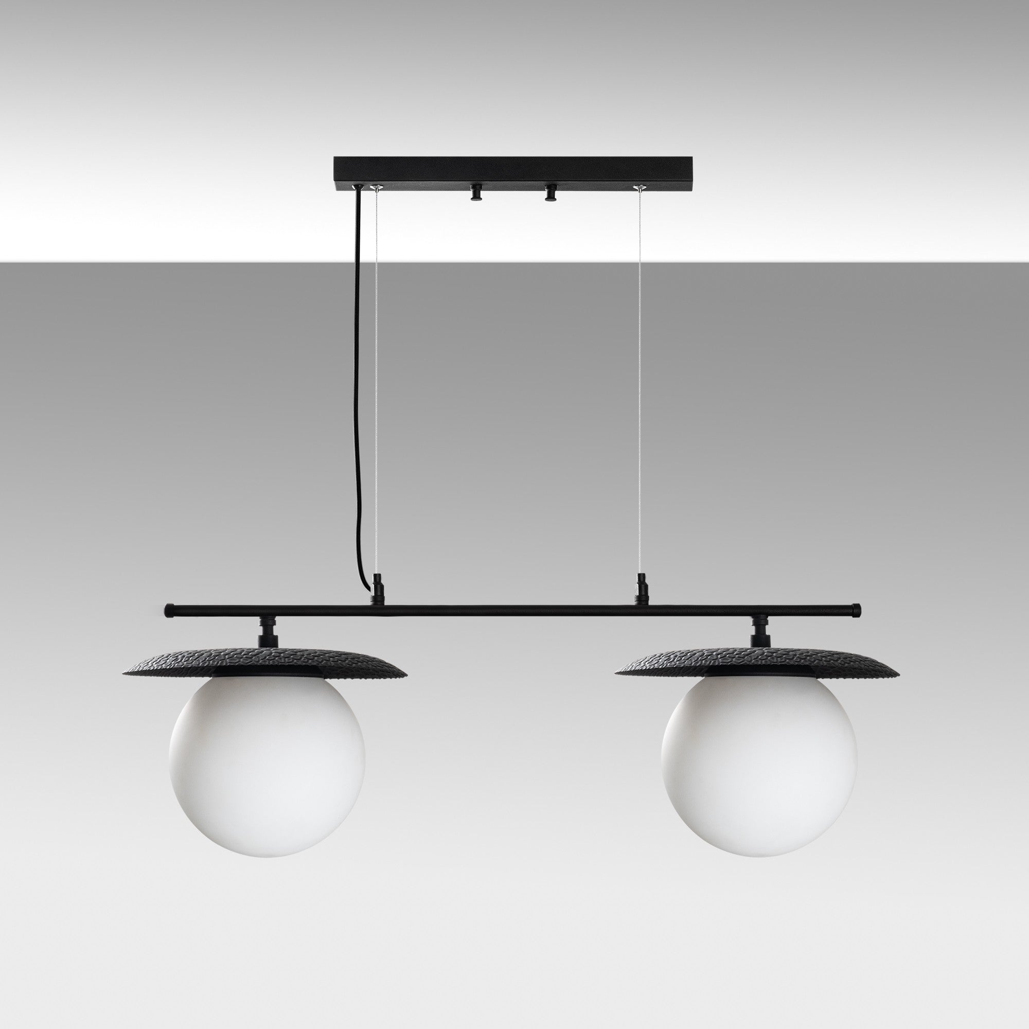 Candeeiro de Teto -Anemon-Preto