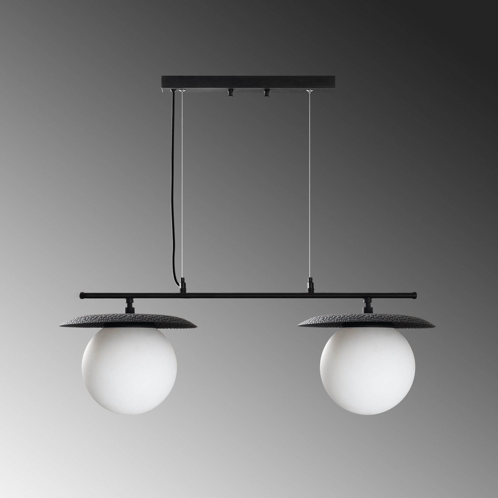 Candeeiro de Teto -Anemon-Preto