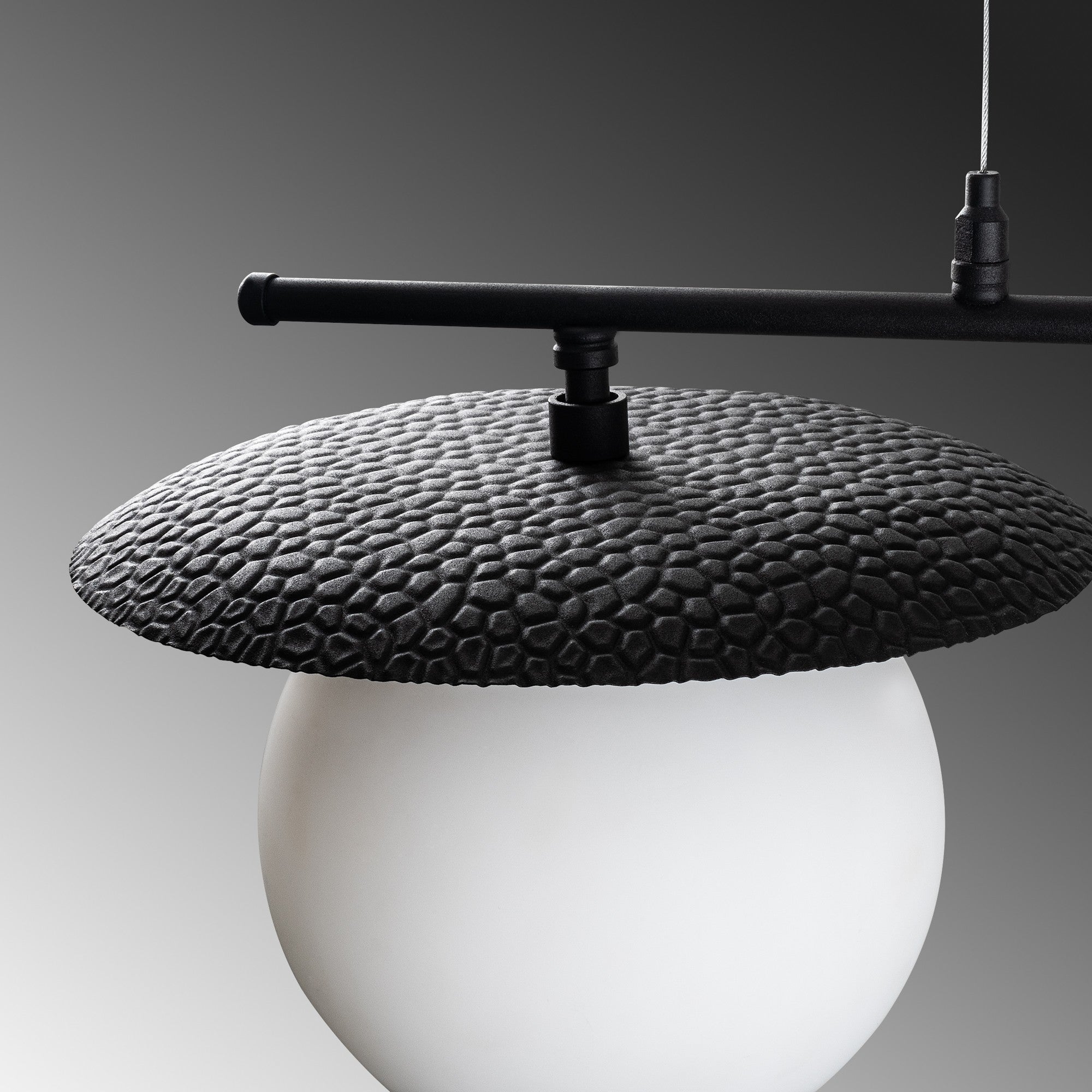 Candeeiro de Teto -Anemon-Preto