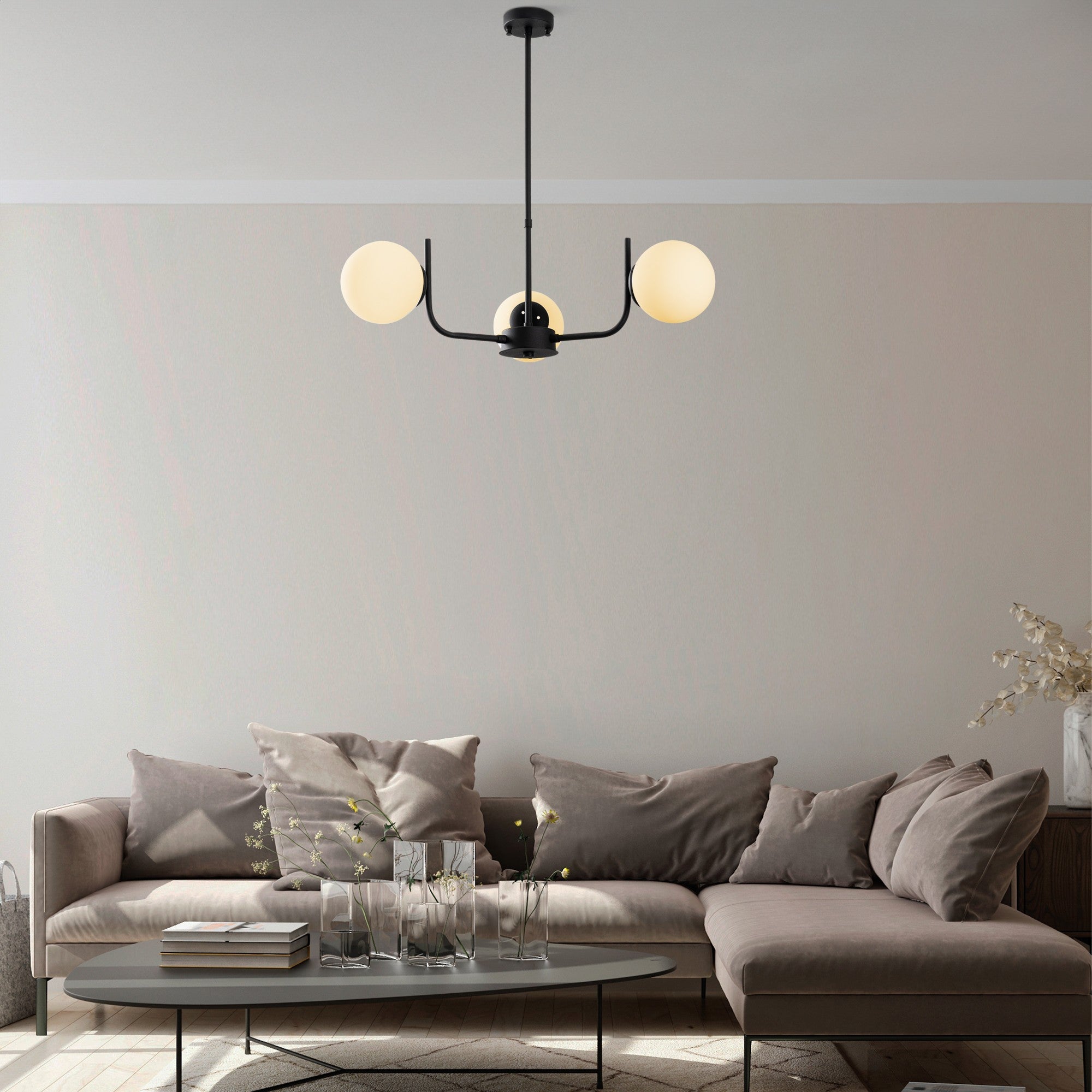 Candeeiro de Teto -Antler-Preto