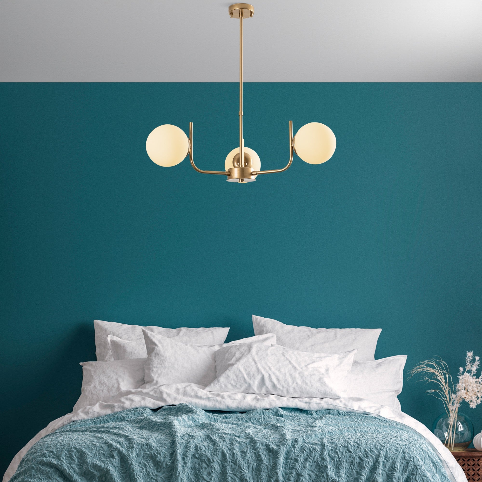 Candeeiro de Teto -Antler-Ouro